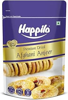 Happilo Premium Dried Afghani Anjeer 200g I Low in Fat | Dry Fruits in Fresh | Healthy Snacks I Rich Source of Vitamins Dietary Fiber | Dry Figs