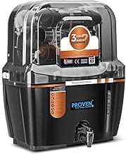 Proven Swift Aqua RO + UV + UF Water Purifier | Copper Zinc Alkaline Technology | TDS Controller | 15L Storage | ISI Certified | 12-Stage Purification | For All Water Types | Made in India