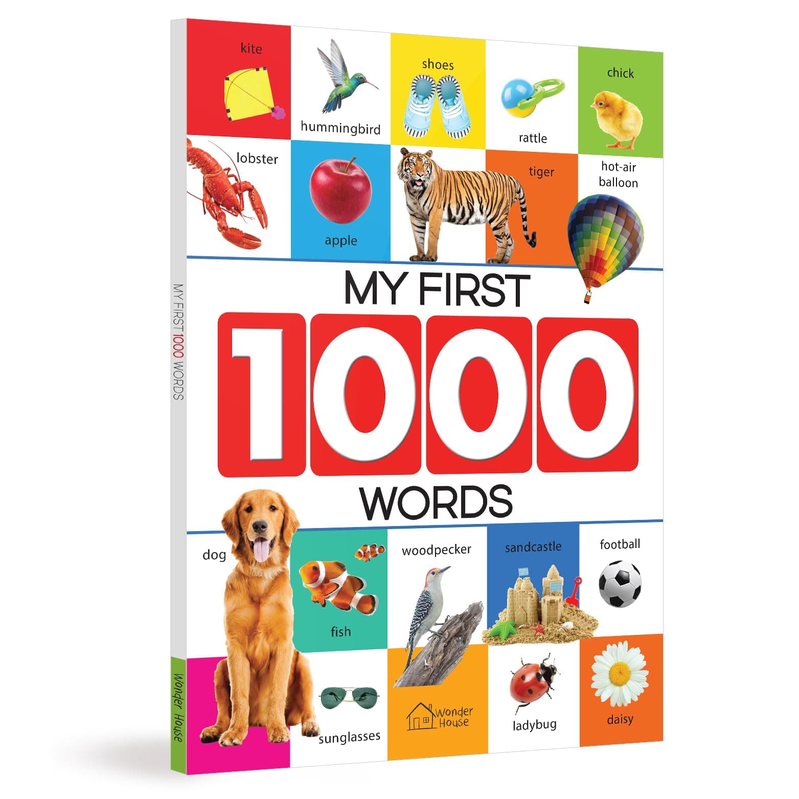 My First 1000 Words For Kids | Age 2–6 Years | Learning Board Book | Vocabulary Building | Children Picture Book | Latest Edition | Alphabet | 123 | Action & Opposite Words | Body Parts | Birds & More