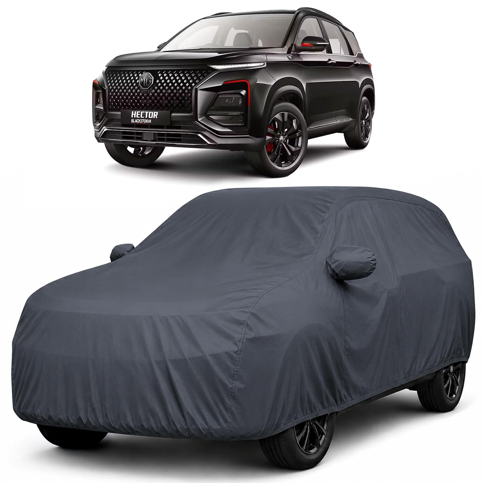 Autofact Premium Car Cover for Hector | All Weather Waterproof Full Body Car Cover | Light-Weight Triple-Stitched Outdoor Shield with UV Protection, Dustproof & Heat-Resistant