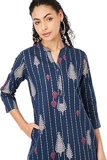 Max Women's Cotton Blend Regular Fit Casual Kurta