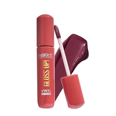 INSIGHT Gloss Up Lip Color - Muted Maple | High-Gloss Finish | Rich Pigmentation | Lightweight, Long-Lasting Formula | All-Day Comfortable Wear (4g)