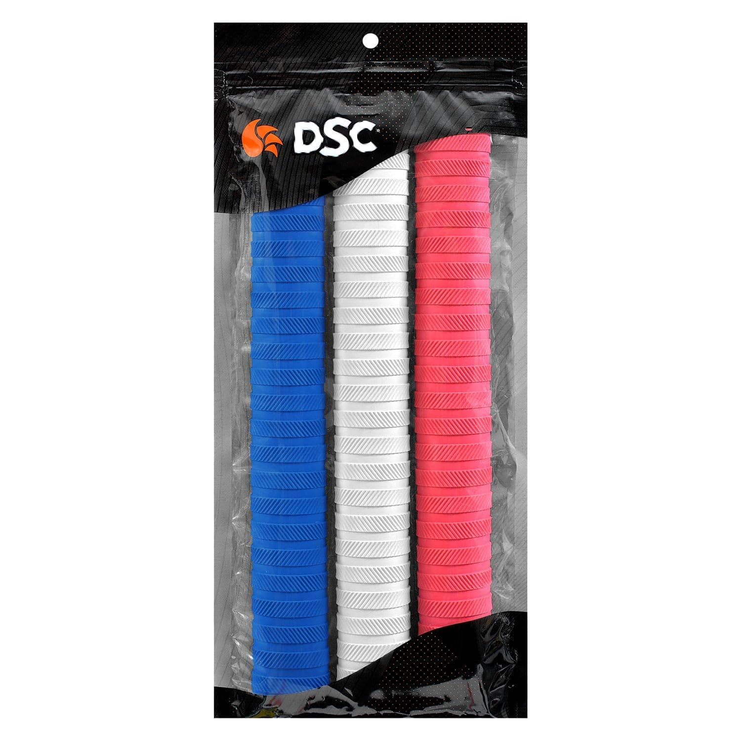 DSC Ring Chevron Mix Colored Cricket Bat Grip (Pack of 3 Pcs)