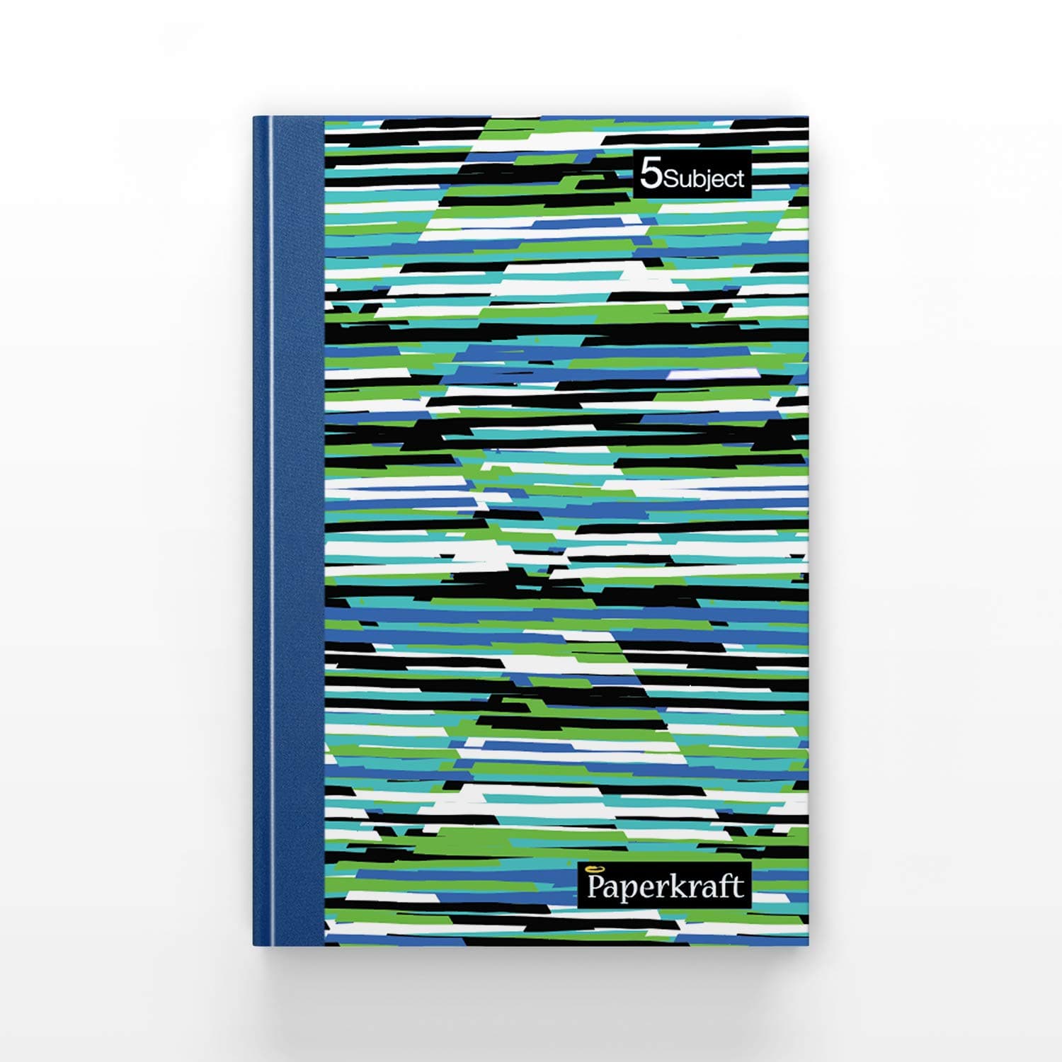 Hardcover Notebook 5 Subject 400 Pages - Premium Paper Quality Single Line Notebook 18.2x24.3cm for Students Journaling Travel Office Work
