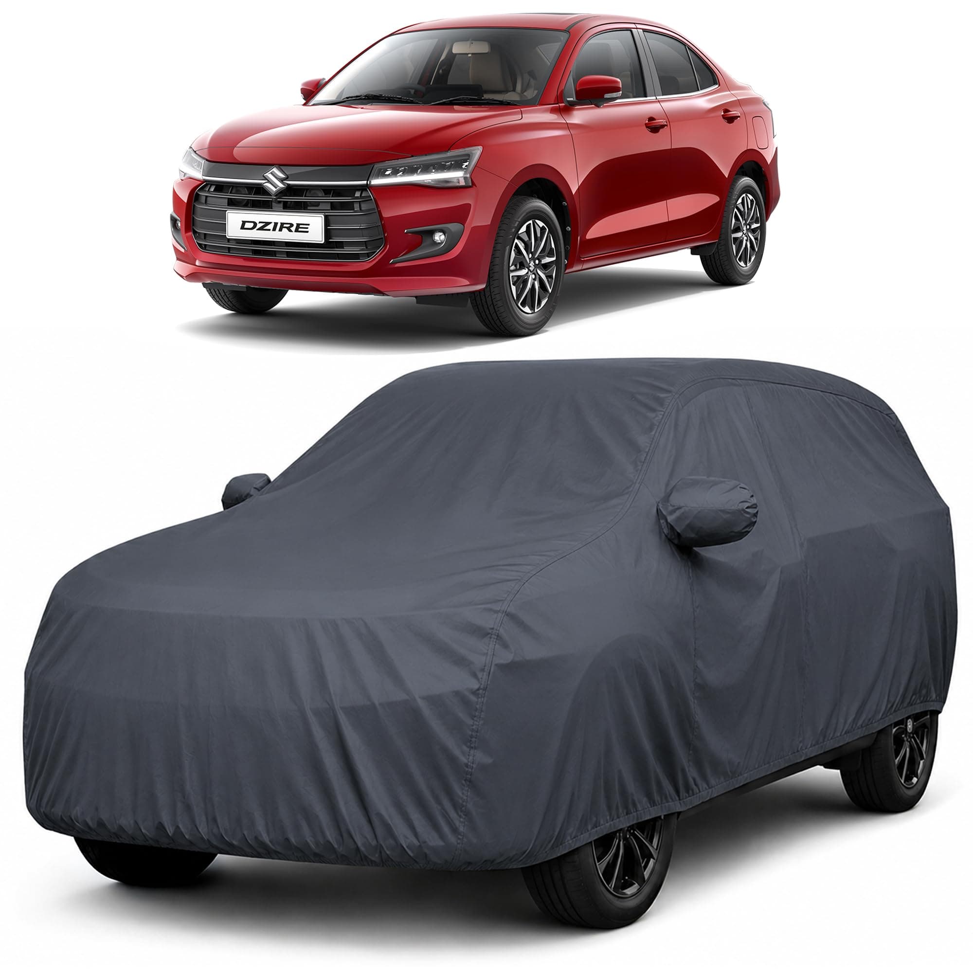 Autofact Premium Car Cover for Dzire 2025-2026 | All Weather Waterproof Full Body Car Cover | Light-Weight Triple-Stitched Outdoor Shield with UV Protection, Dustproof & Heat-Resistant