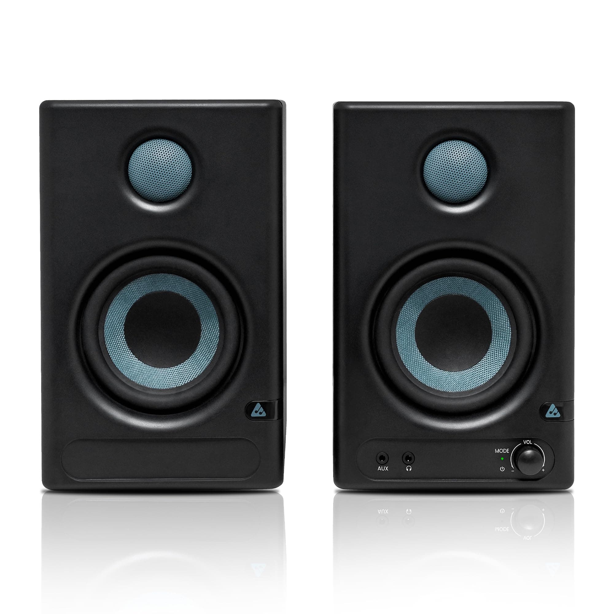 Audio Array AM-S1 BT v5.3 Professional 4" Studio Monitors| 60W Class D,Woven Composite Woofer,1" Silk-Dome Tweeter| TI 3116D2 Amp, MVsilicon BP1048B2 Chipset| Music/Monitor Mode,Aux,HDMI,USB-C,TRS,RCA
