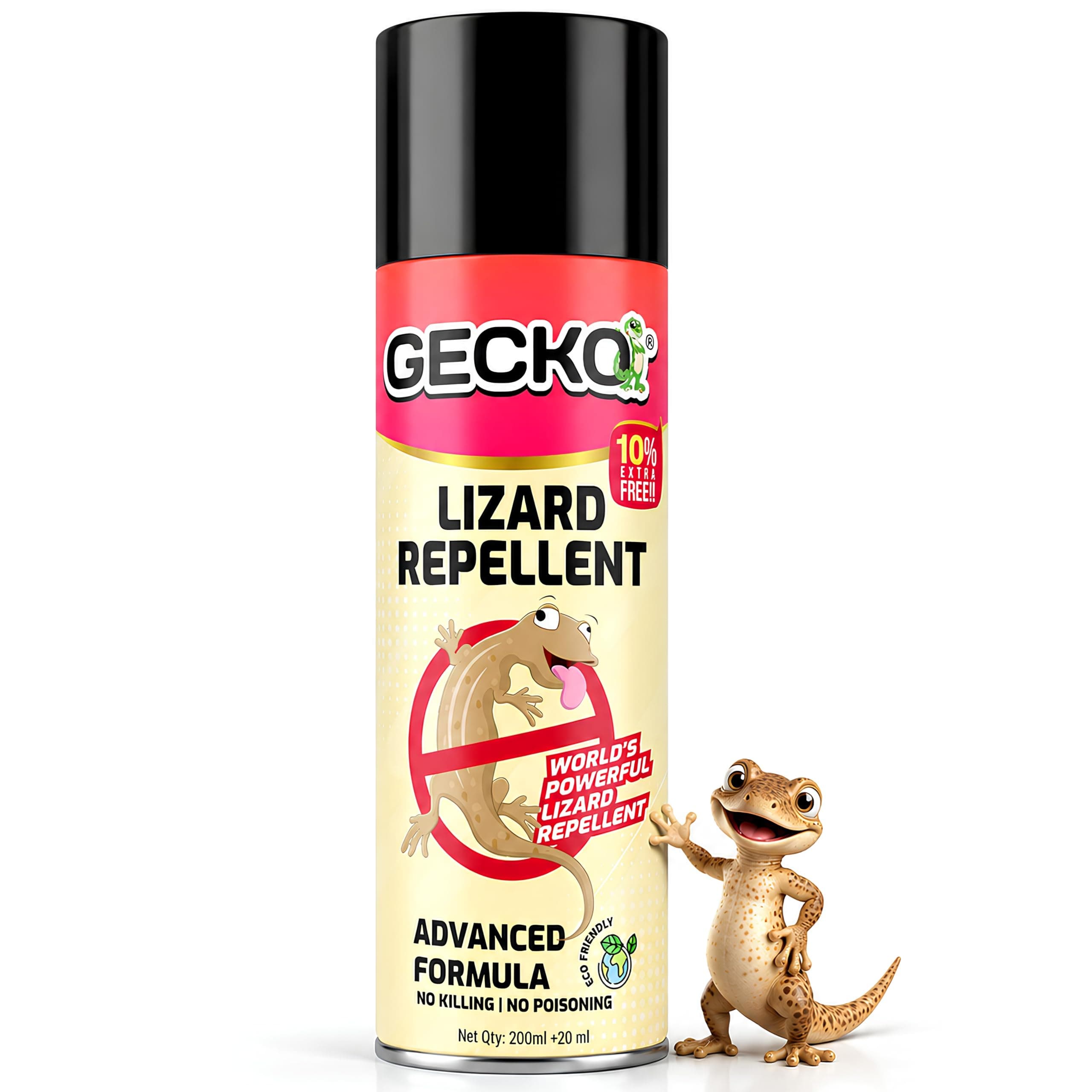 India's First Aerosol-Based Herbal Lizard Repellent Spray | Odourless, Eco-Friendly & Safe for Home Use | Long-Lasting 60-Day Protection | Gentle Plant-Based Formula | 120ml | FORMULATION 10X