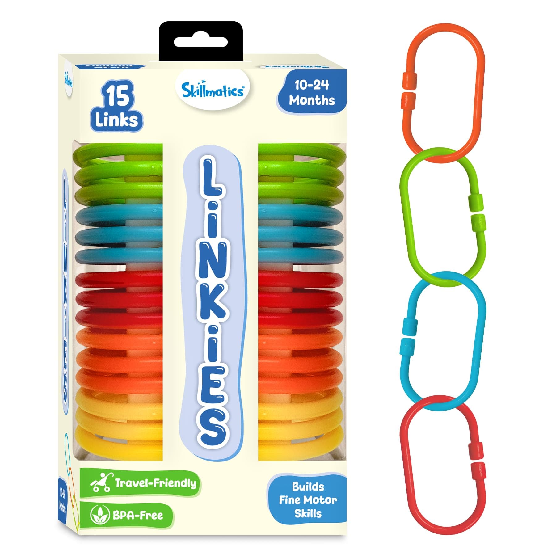 Skillmatics Connectable Learning Link Toy for Toddlers – 15 Links