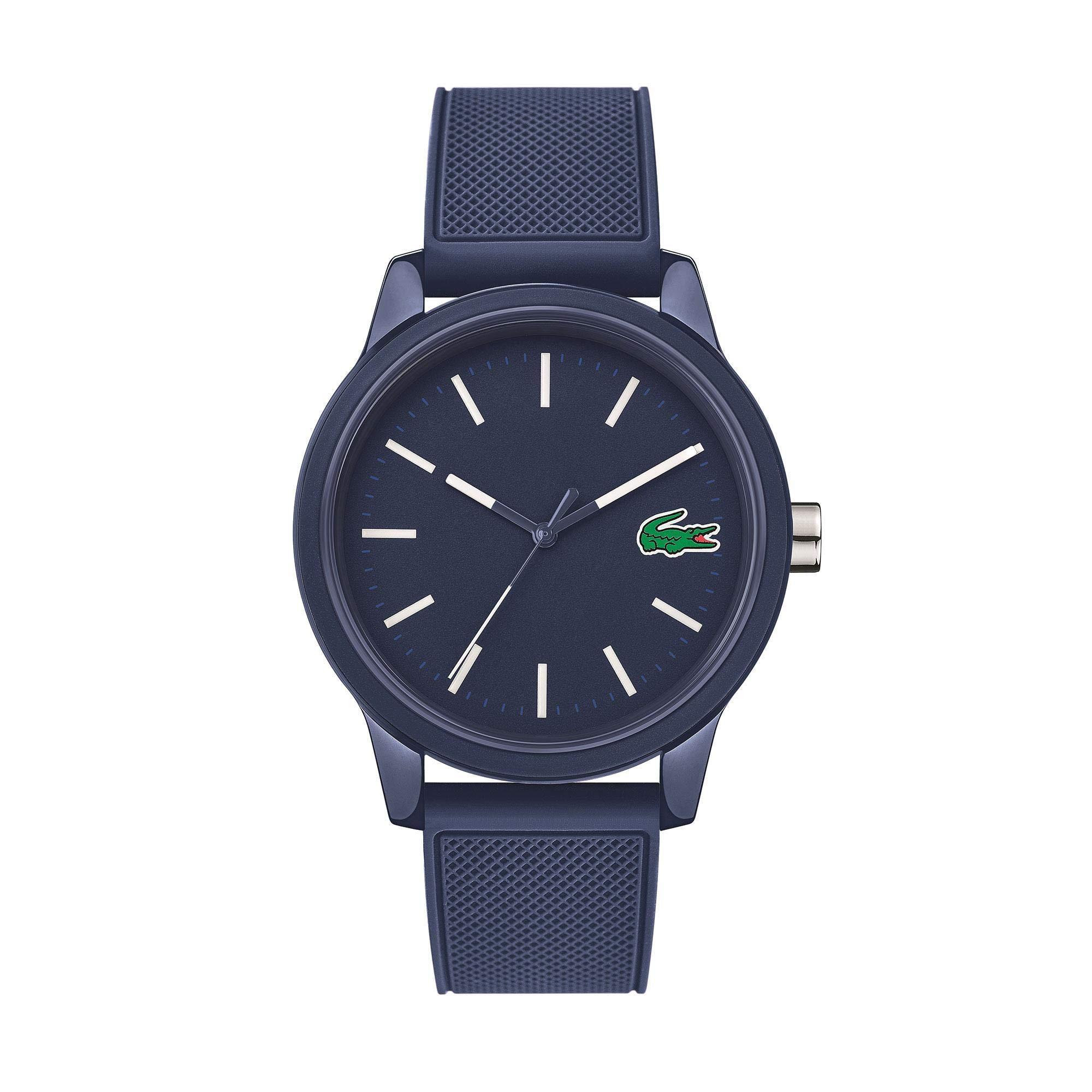Lacoste Lacoste.12.12 Qtz Basic Blue Round Dial Men's Watch | Blue Silicone Material | Strap Watch - 2010987