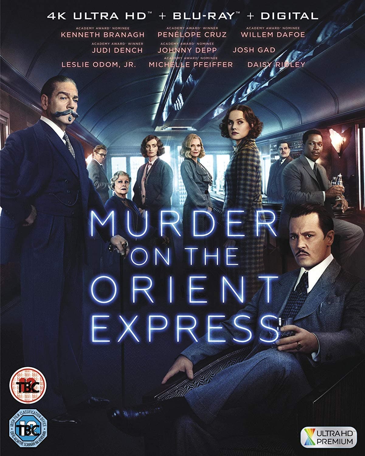 Murder on the Orient Express (2017) (4K UHD + Blu-ray + Digital HD) (2-Disc) (Uncut | Region Free 4K Ultra HD / Blu-ray | UK Import) - Based on the Novel by Agatha Christie