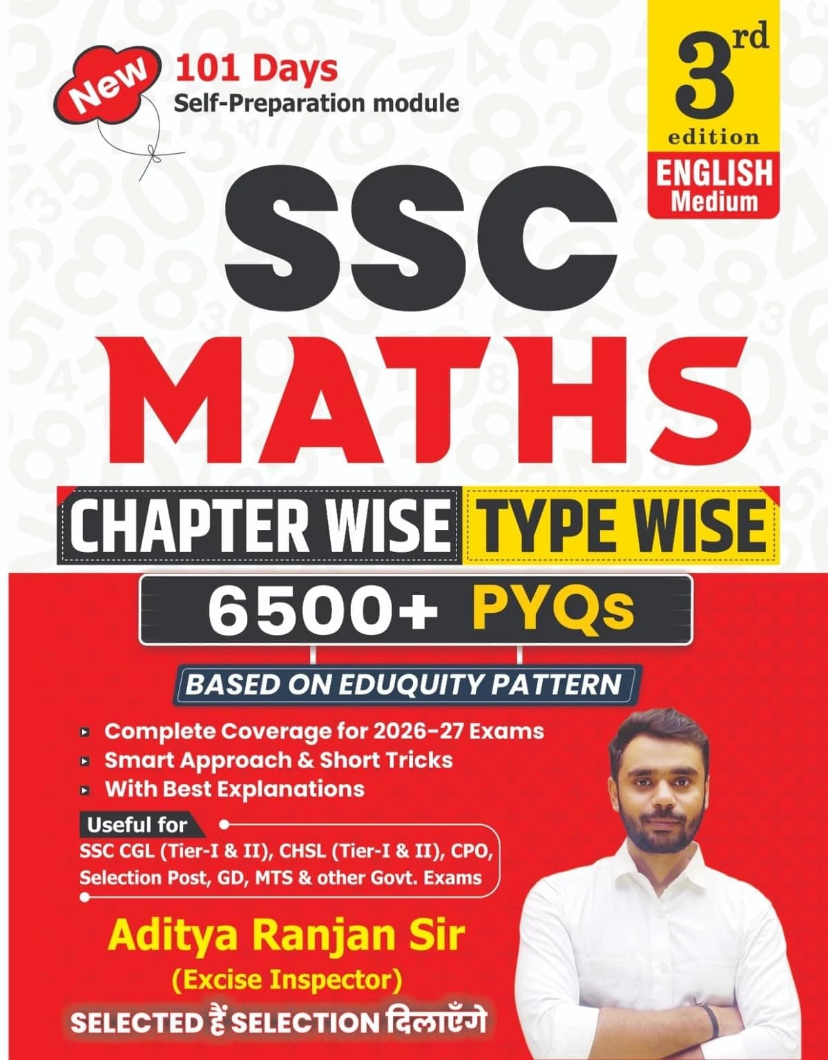 Aditya Ranjan Sir SSC Maths 2026 English Medium 3rd Edition 6500+ TCS MCQ Chapterwise Typewise Book