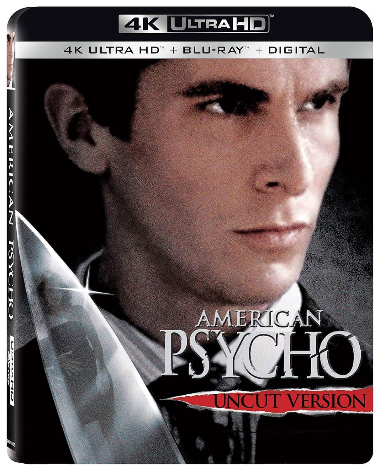 American Psycho (2000) (4K UHD + Blu-ray + Digital Code) (2-Disc) (Uncut | Foil Slipcase Packaging | Region Free 4K Ultra HD / Region A Blu-ray | US Import) - Includes Dolby Vision, HDR10 & Dolby Atmos on 4K Ultra HD