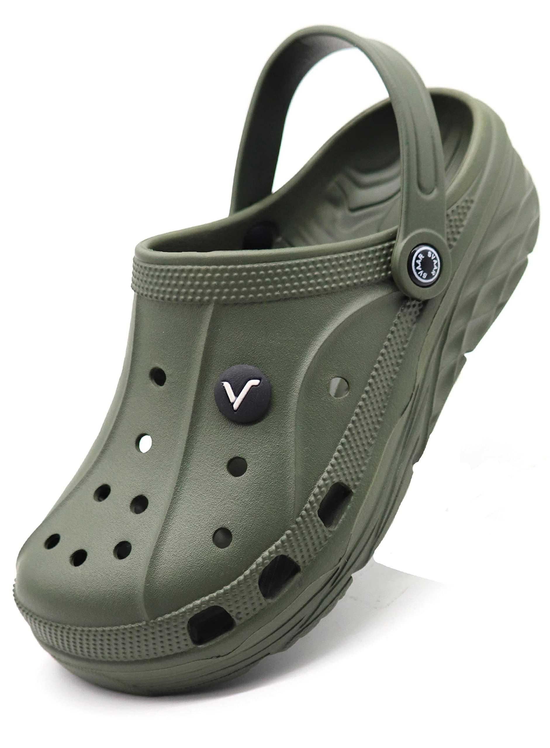 SVAAR Men's Olive Green Clogs - 10 UK