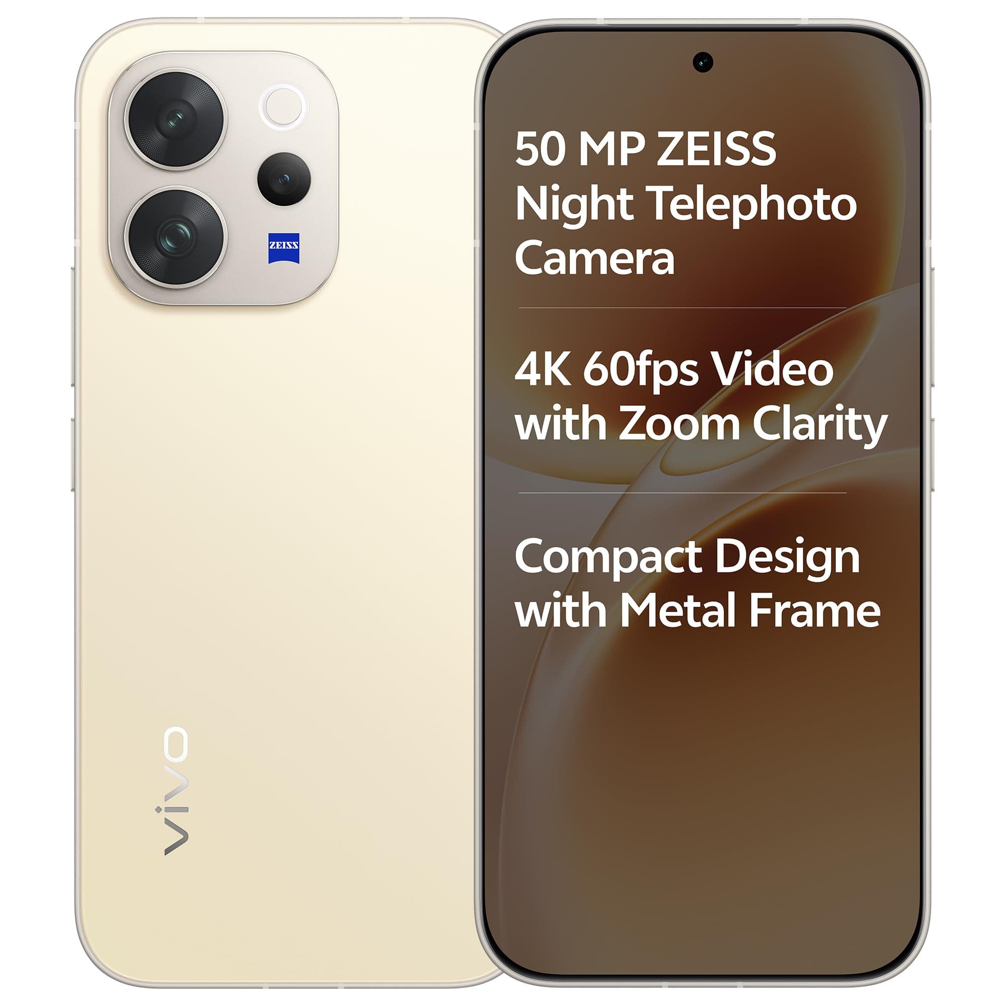 vivo V70 5G (Lemon Yellow, 8GB RAM, 256GB Storage) with No Cost EMI/Additional Exchange Offers