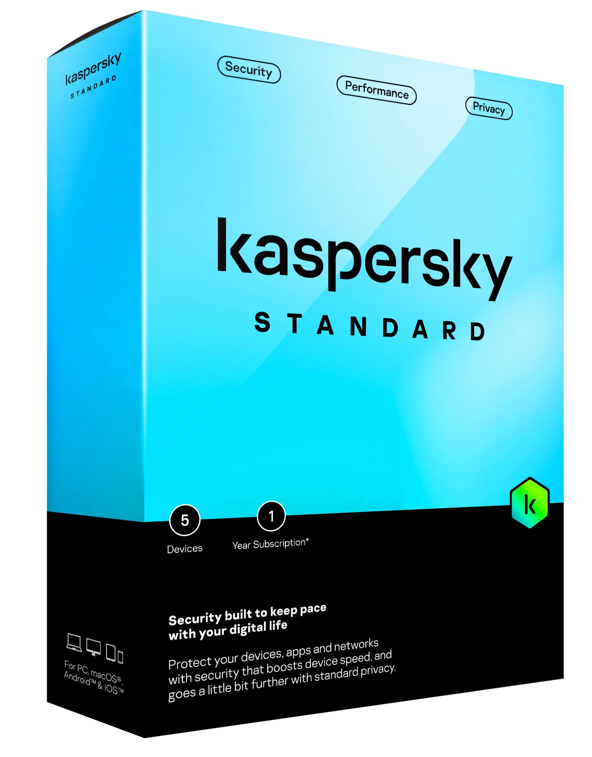 Kaspersky Internet Security Latest Version- Multi-Device - 5 PC 1 Year (No CD, Voucher Only)