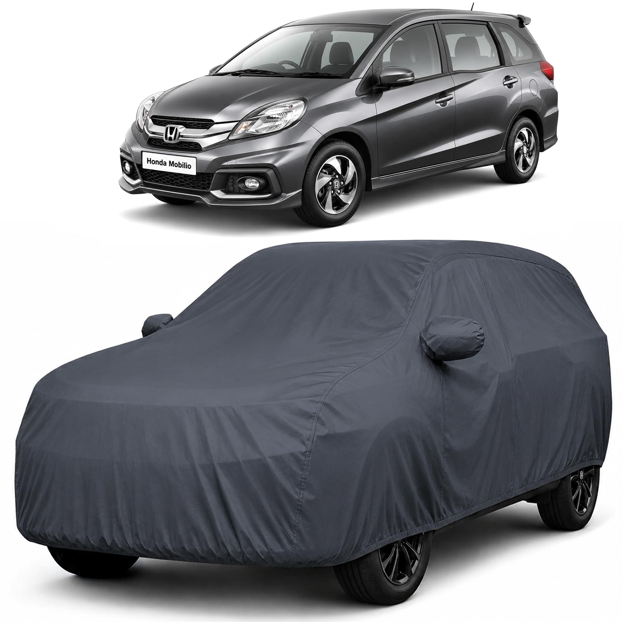 Autofact Car Body Cover Compatible with Honda Mobilio | Custom Fit Car Cover |100% Waterproof | Triple-Stitched Lightweight Fabric | Dustproof | Indoor & Outdoor Use | Elastic Bottom