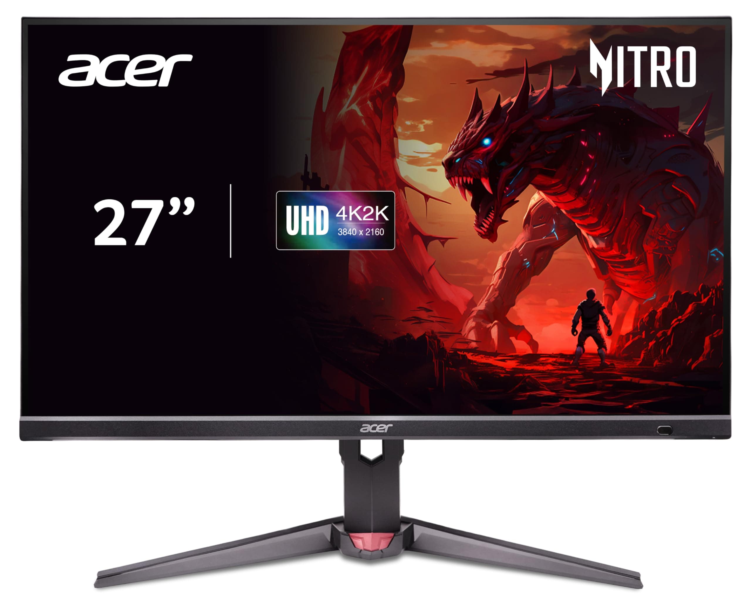 Acer Nitro XV272K V5 27 Inch UHD (3840x2160) IPS Agile Splendor Gaming Monitor | 160Hz Refresh, Delta E<1, FHD 320Hz Through DFR, G-Sync & FreeSync Compatible, Smart Dial, Eyesafe Certified – Black