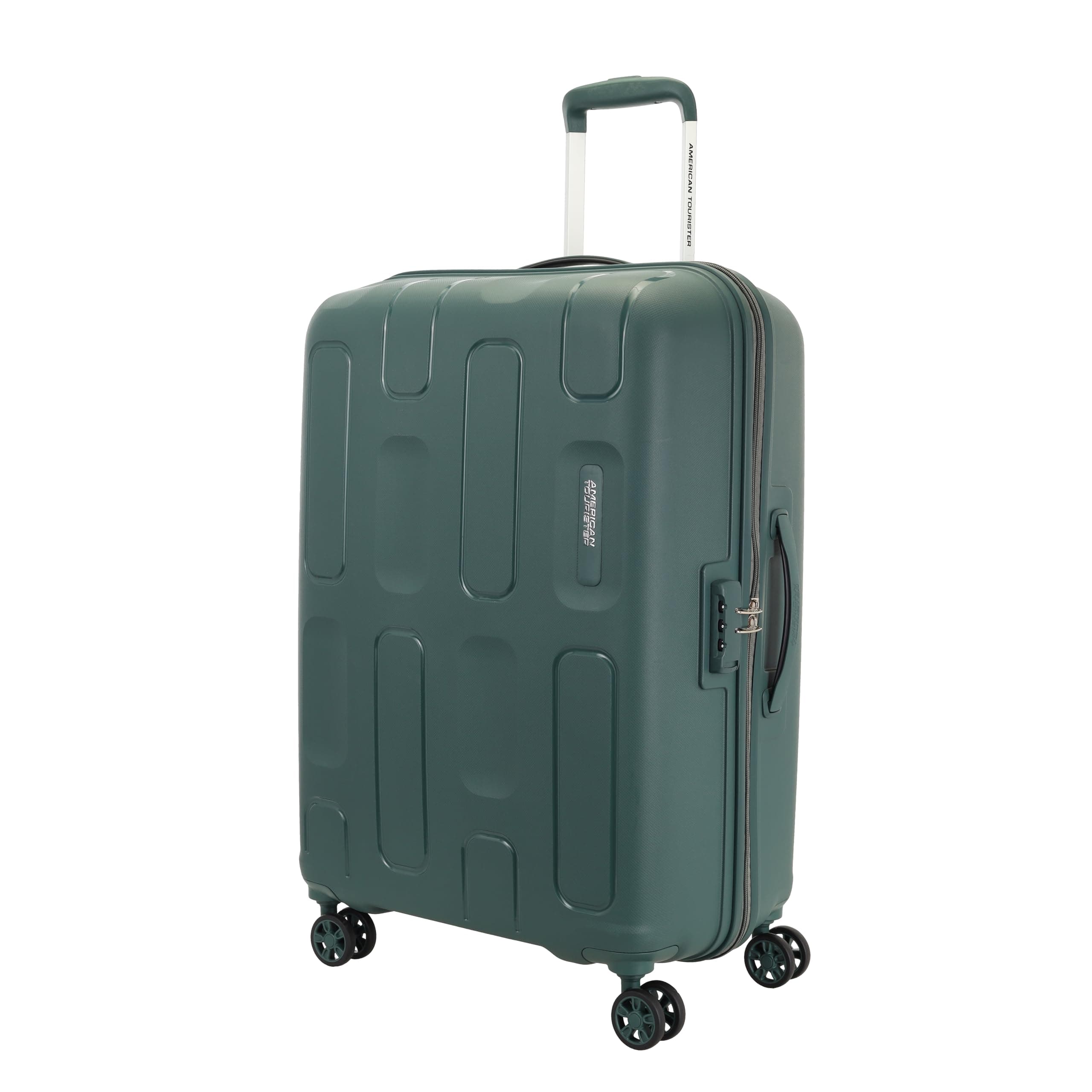 American Tourister Ivy 2.0 | Medium Size Check-in Trolley Bag (68 cm) | 360° 8 Wheel Travel Luggage | Hard Case Polypropylene (PP) Suitcase | Combination Lock | Dark Forest