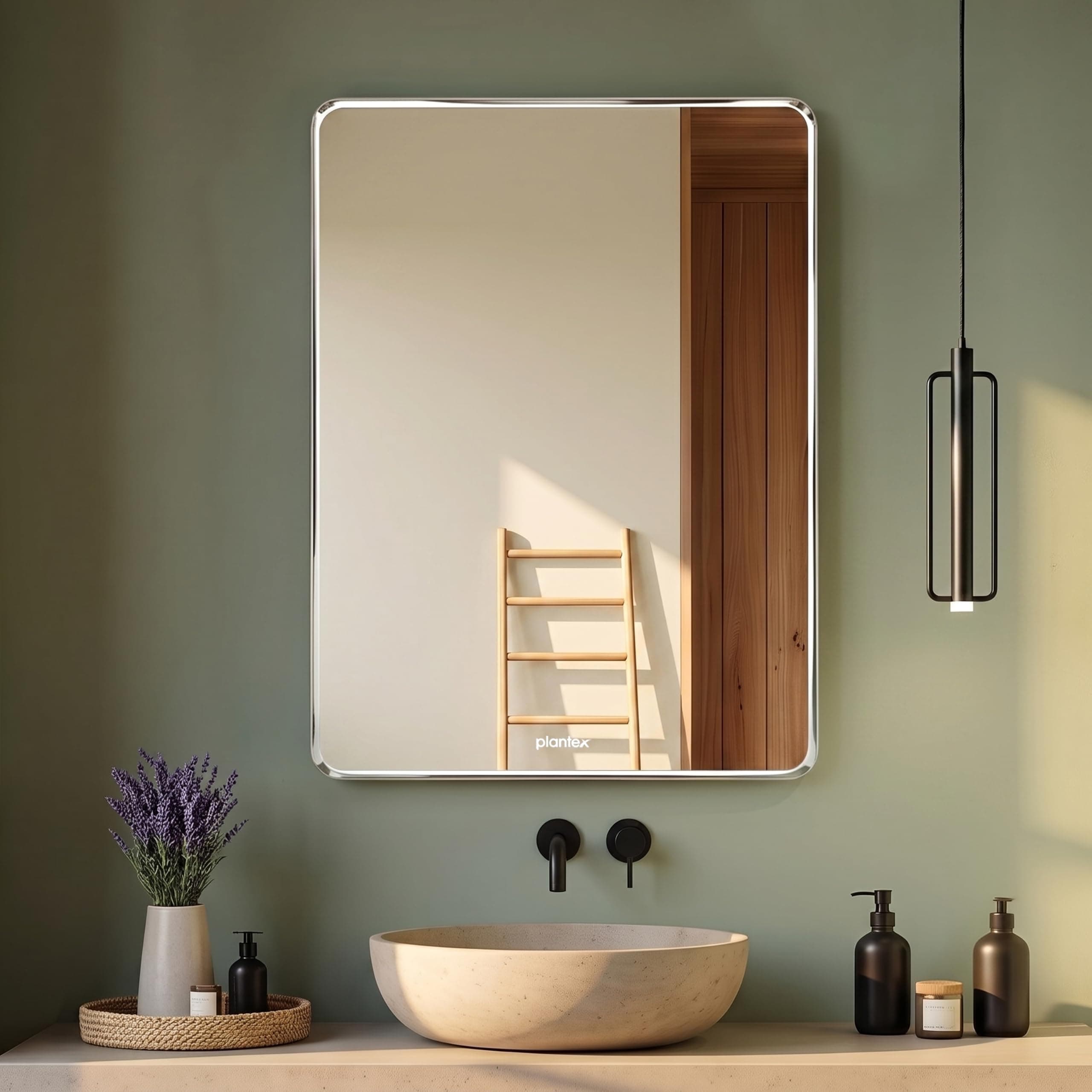 Plantex Unframed Unframed Mirror for Bedroom/Bathroom/Dressing Room/Living Room/Entryway/Wall - Rectangle Shape (18 X 24 Inch)