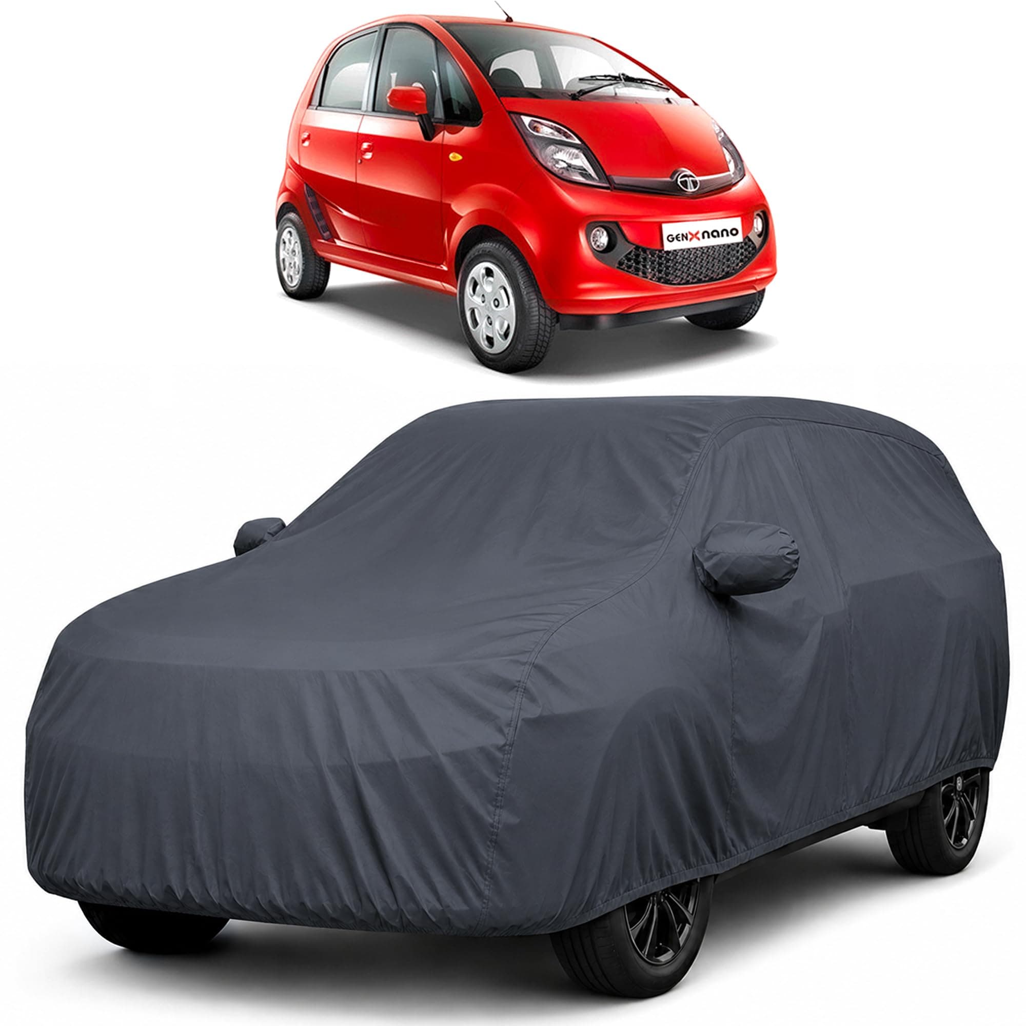 Autofact Premium Car Cover for Nano | All Weather Waterproof Full Body Car Cover | Light-Weight Triple-Stitched Outdoor Shield with UV Protection, Dustproof & Heat-Resistant