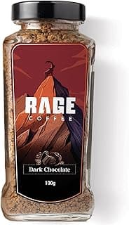 Rage Coffee Dark Chocolate Instant coffee - Premium Arabica Instant Coffee (Make Delicious Hot/Cold Coffee) -(DARK CHOCOLATE, 100g)