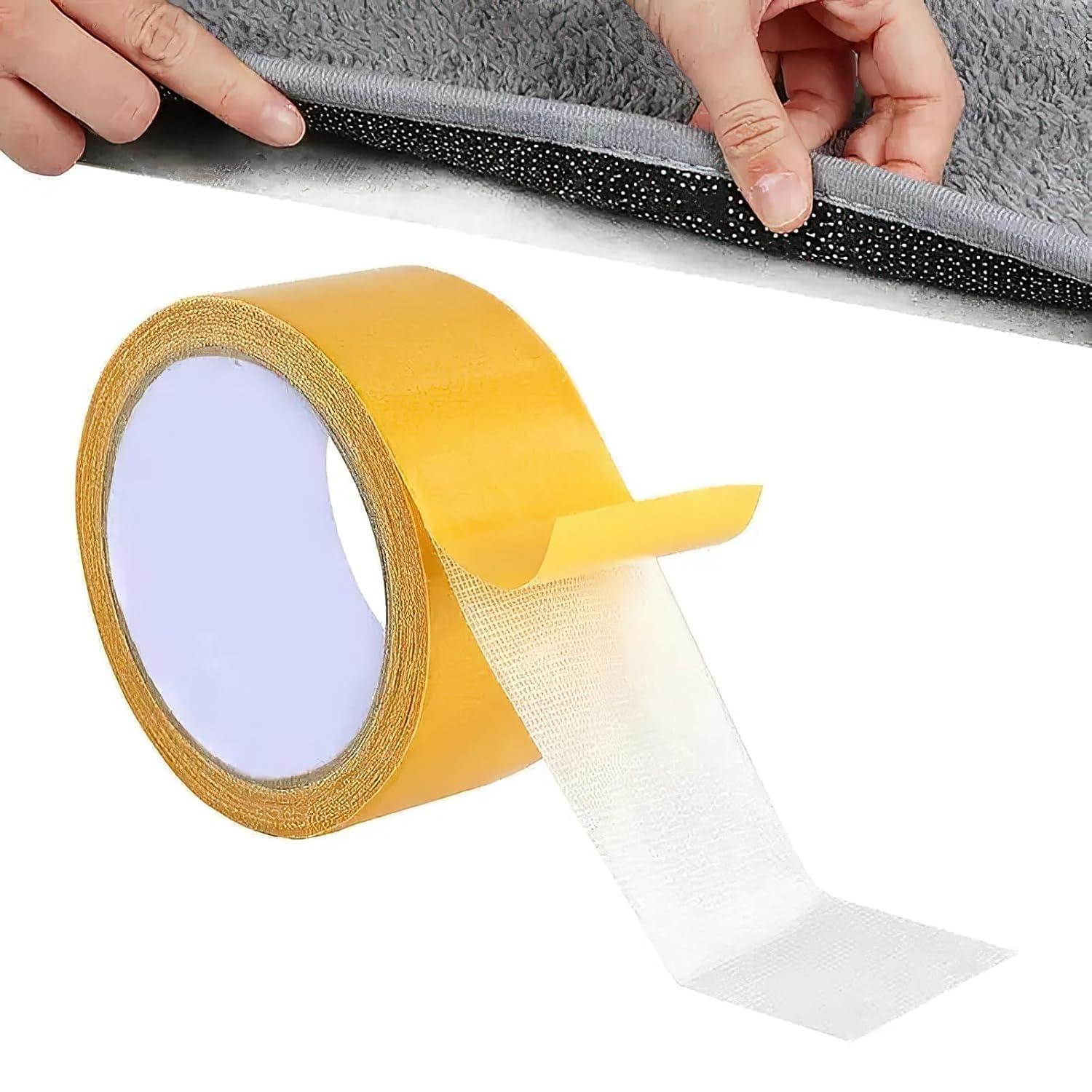 NestWise Double Sided Carpet Tape 3cm x 10m | Heavy Duty Rug Gripper Tape for Hardwood Floors, Mats, Carpets, Wall Decor & Area Rugs | Strong Hold Removable Mesh Grid Tape