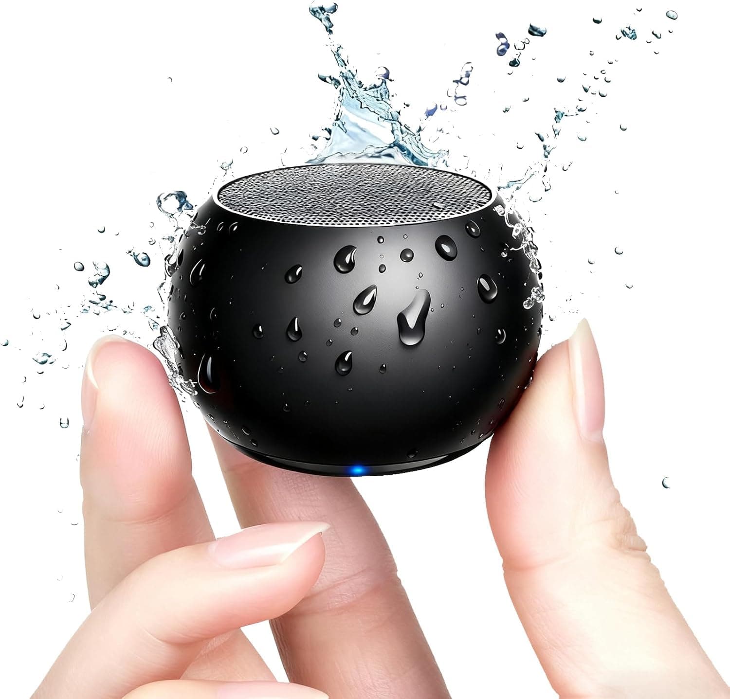 JAMPOD JBL Mini Bluetooth Speaker Ultra Wireless Speaker with Heavy Metal Electroplating | Round Mini Speaker, Power Button Controlled, Long Battery Backup & Quick Charge-Multicolor