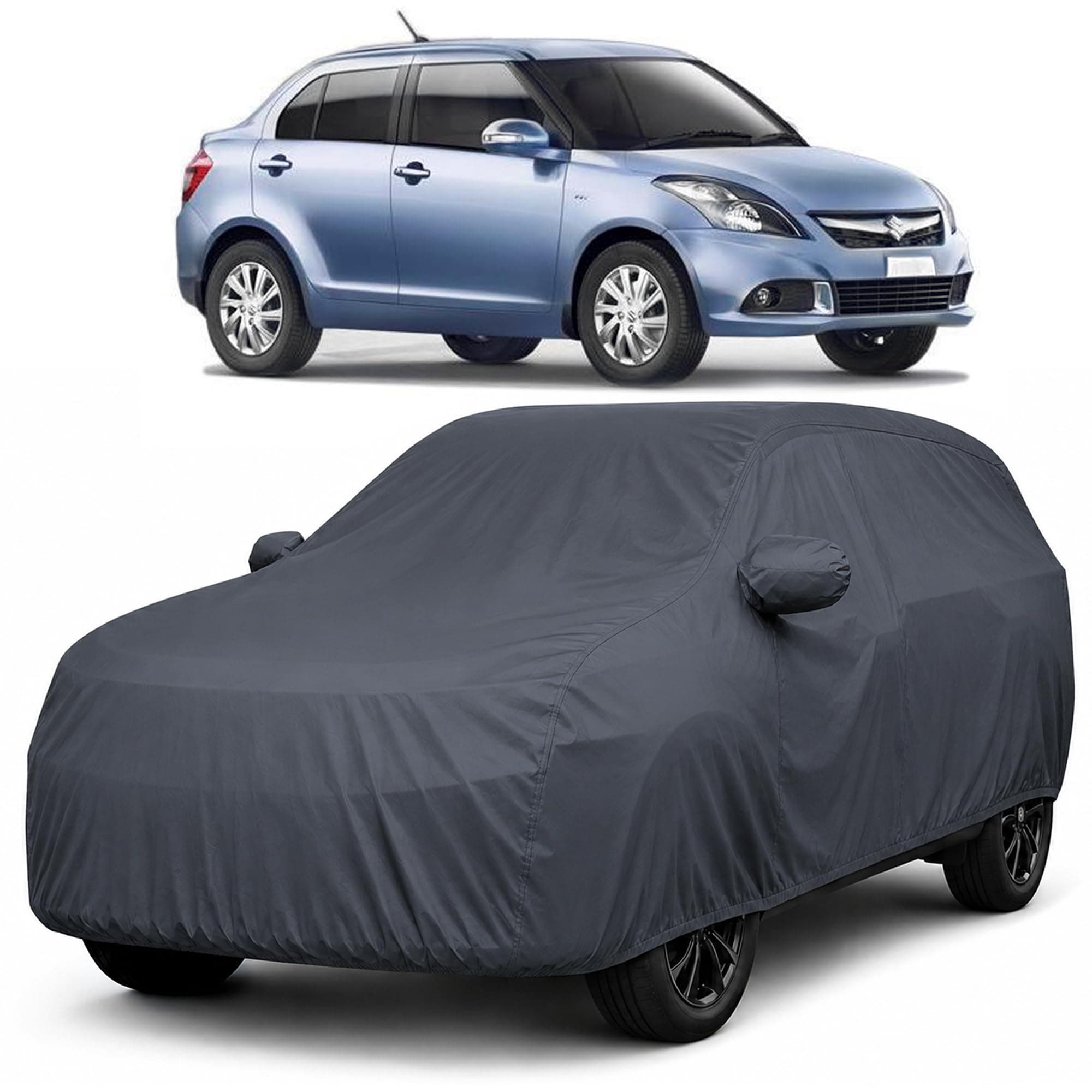 Autofact Premium Car Cover for Dzire 2012-2016 | All Weather Waterproof Full Body Car Cover | Light-Weight Triple-Stitched Outdoor Shield with UV Protection, Dustproof & Heat-Resistant