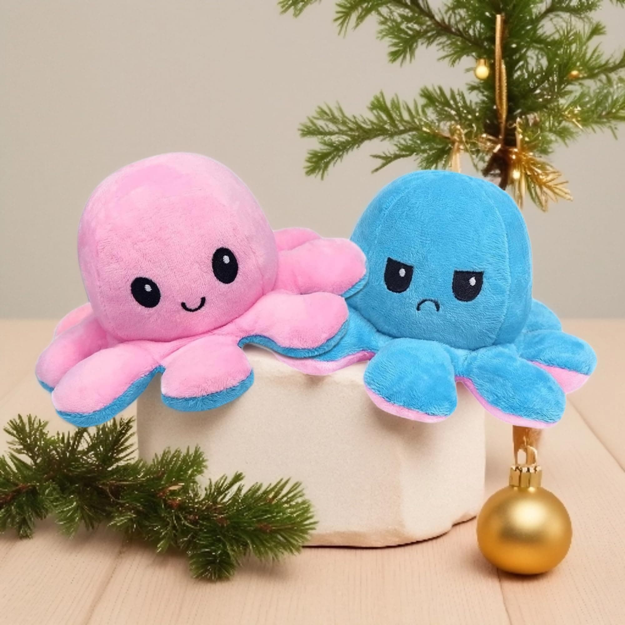 Babique Octopus Plushie Reversible Stuffed Plush Teddy Bear Soft Toy |Ideal for Birthdays & Special Occasions Girls/Boys, Baby Kids (17Cm)