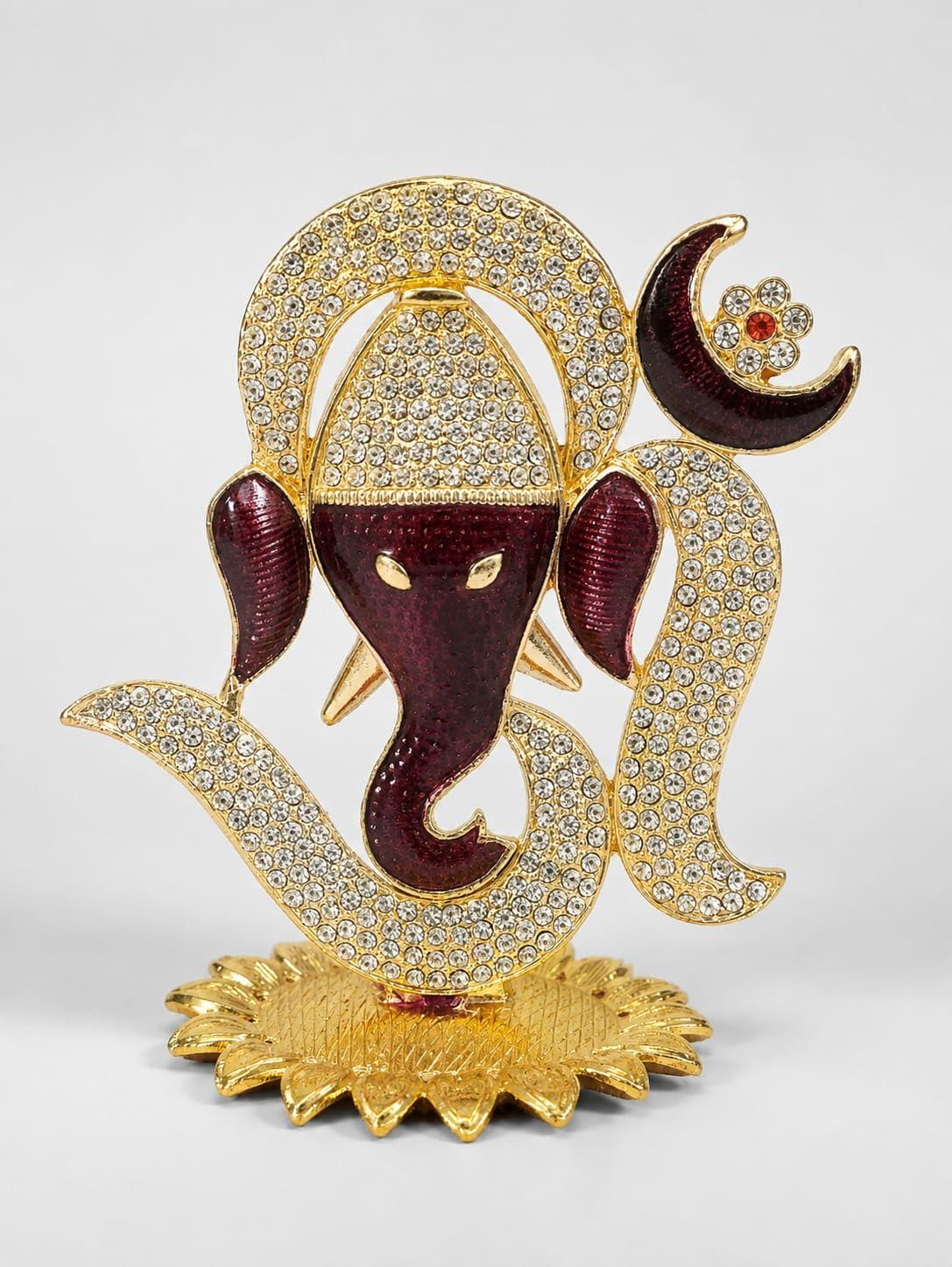 Ganesh Ji Decorative Idol with Stone Work