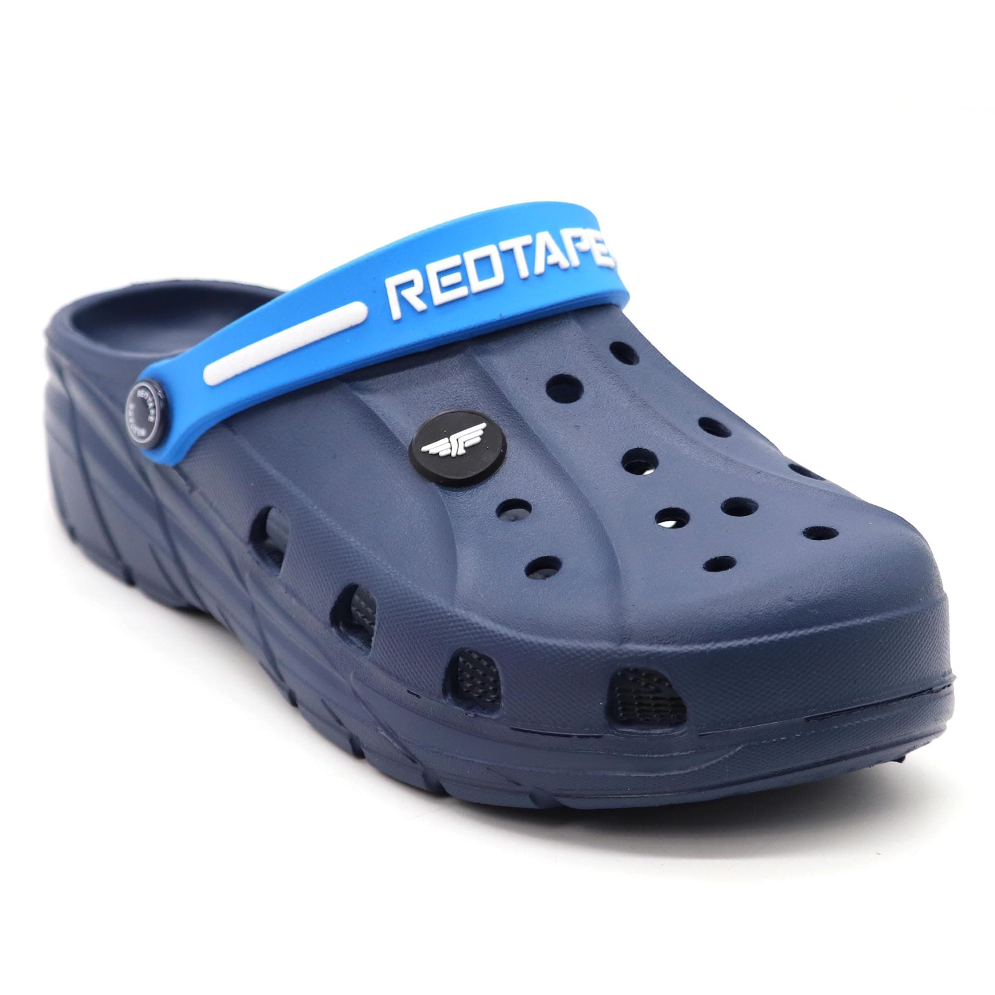 Red Tape Designer Comfortable Clogs, Sandals With Adjustable Back Strap For Men Navy Blue - 8 Uk