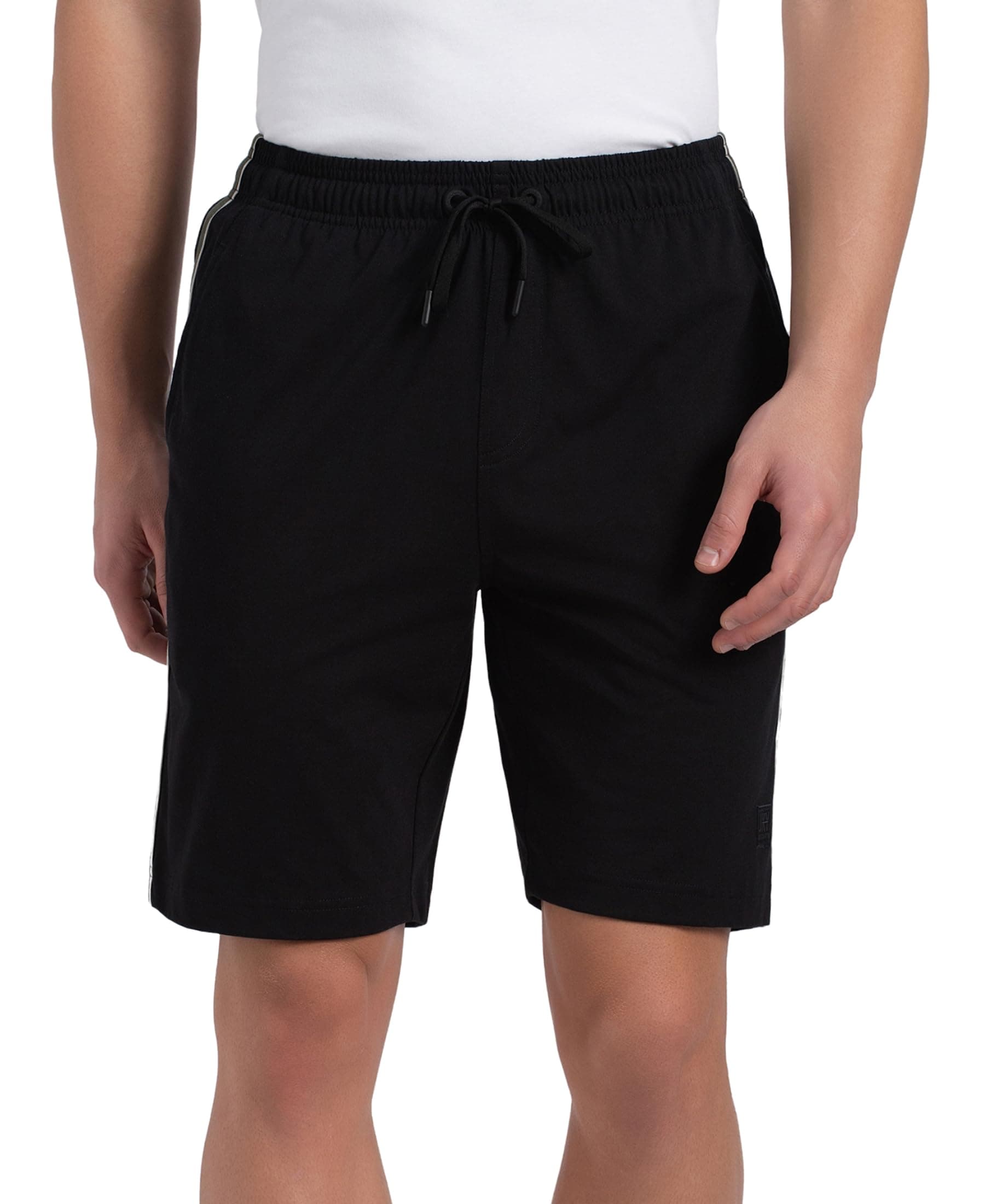 Jockey Men's Cotton Shorts (9426-0103-BLACK Black L)