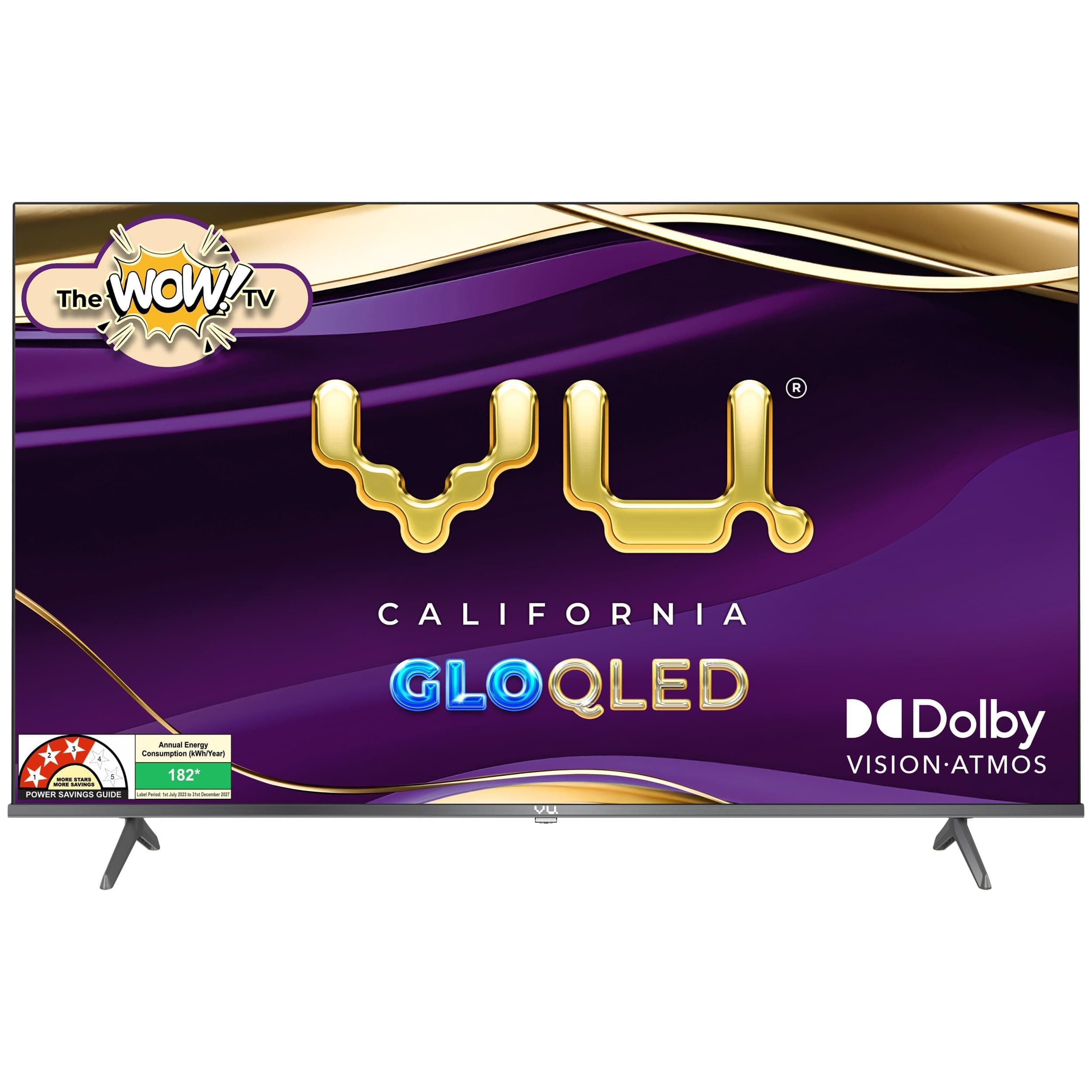 Vu 139cm (55 inches) GloQLED Series 4K QLED Smart Google TV 55GLOQLED25