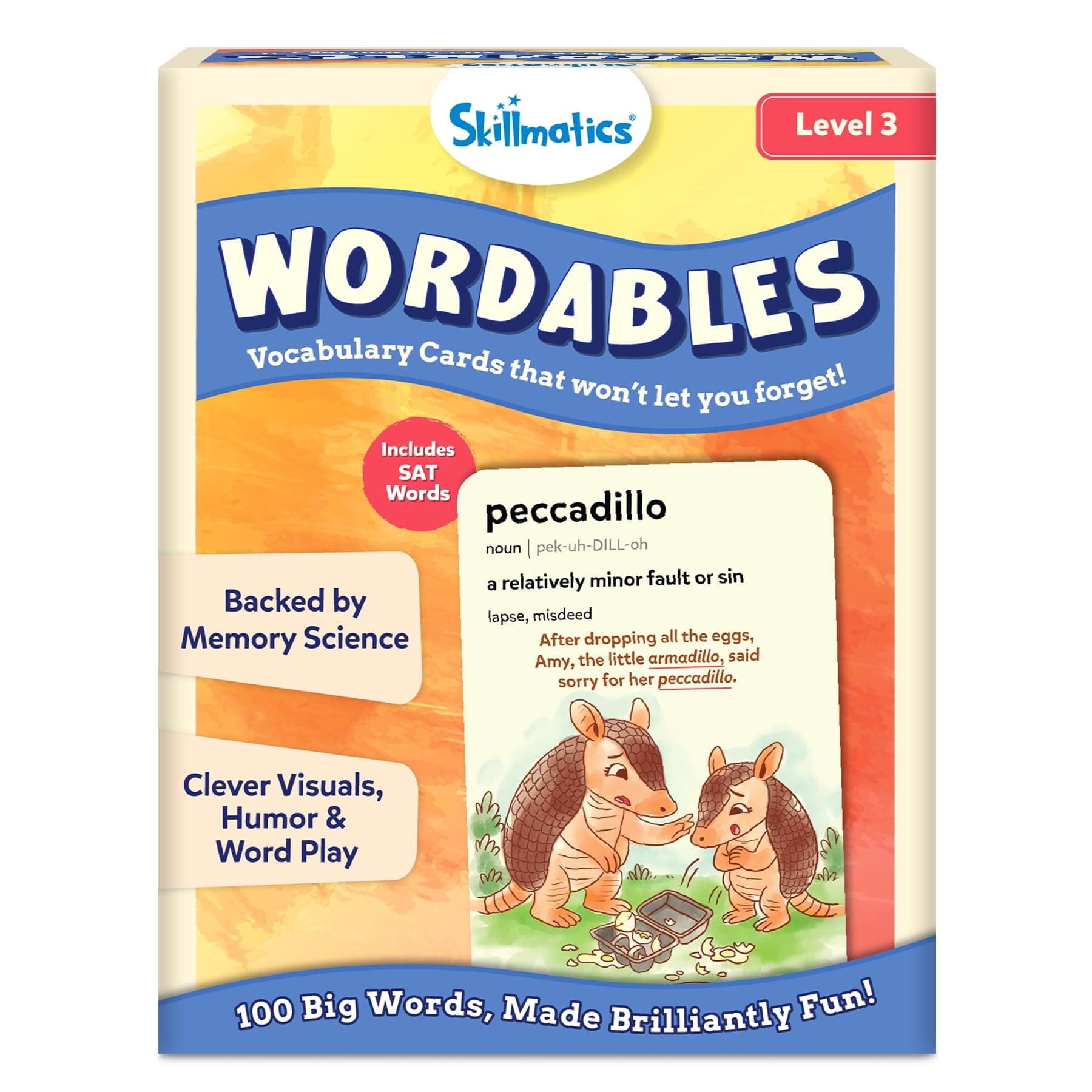 Skillmatics Vocabulary Flash Cards for SAT Prep – Wordables Level 3