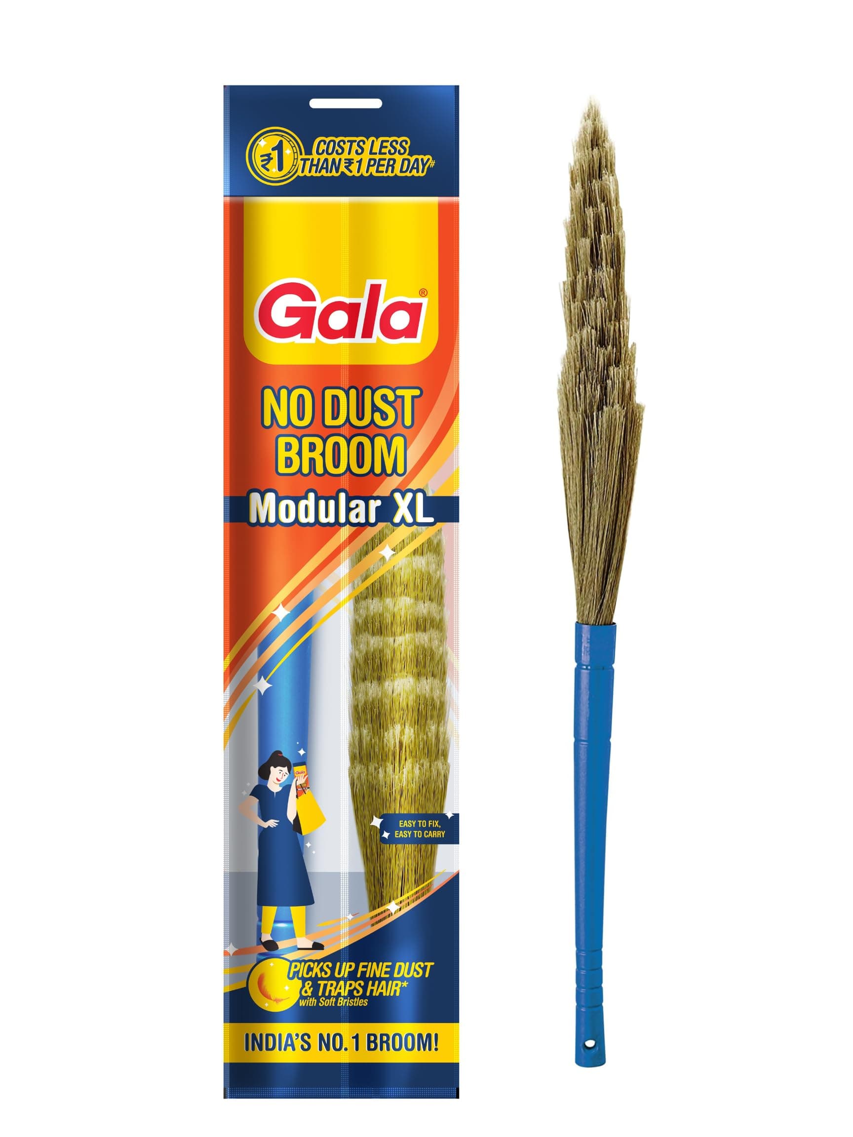 Gala No Dust Floor Broom XL (Modular,1 Piece)