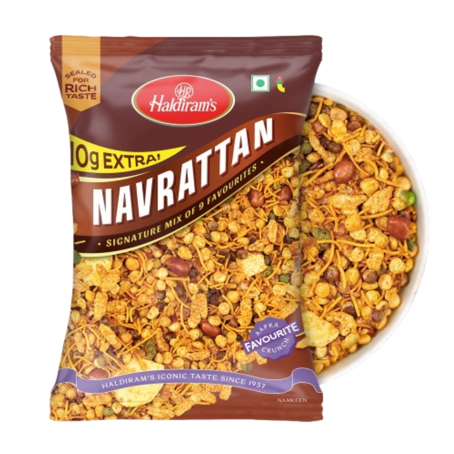 Haldiram's Namkeen - Navrattan, 210/220/200 g (Weight May Vary)