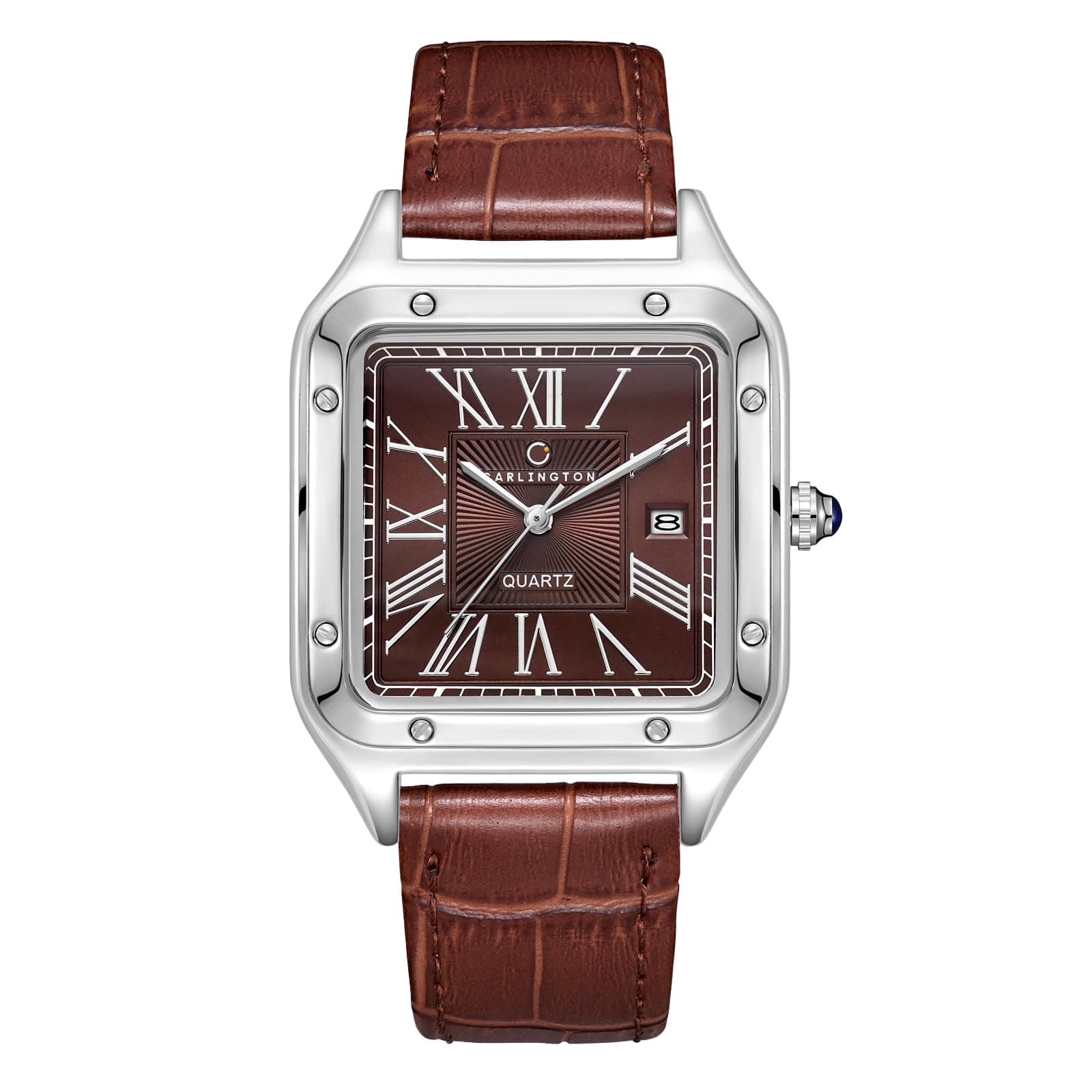 Carlington Meridian Series Analog Men Wrist Watches with Premium Leather Belt Strap & Date Display |Fashion Watches for Gents | CT - 4050