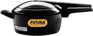Hawkins Futura 4 Litre Pressure Cooker, Hard Anodised Inner Lid Pressure Cooker, Induction Cooker, Pan Cooker, Black (Ifp40), 4 Liter
