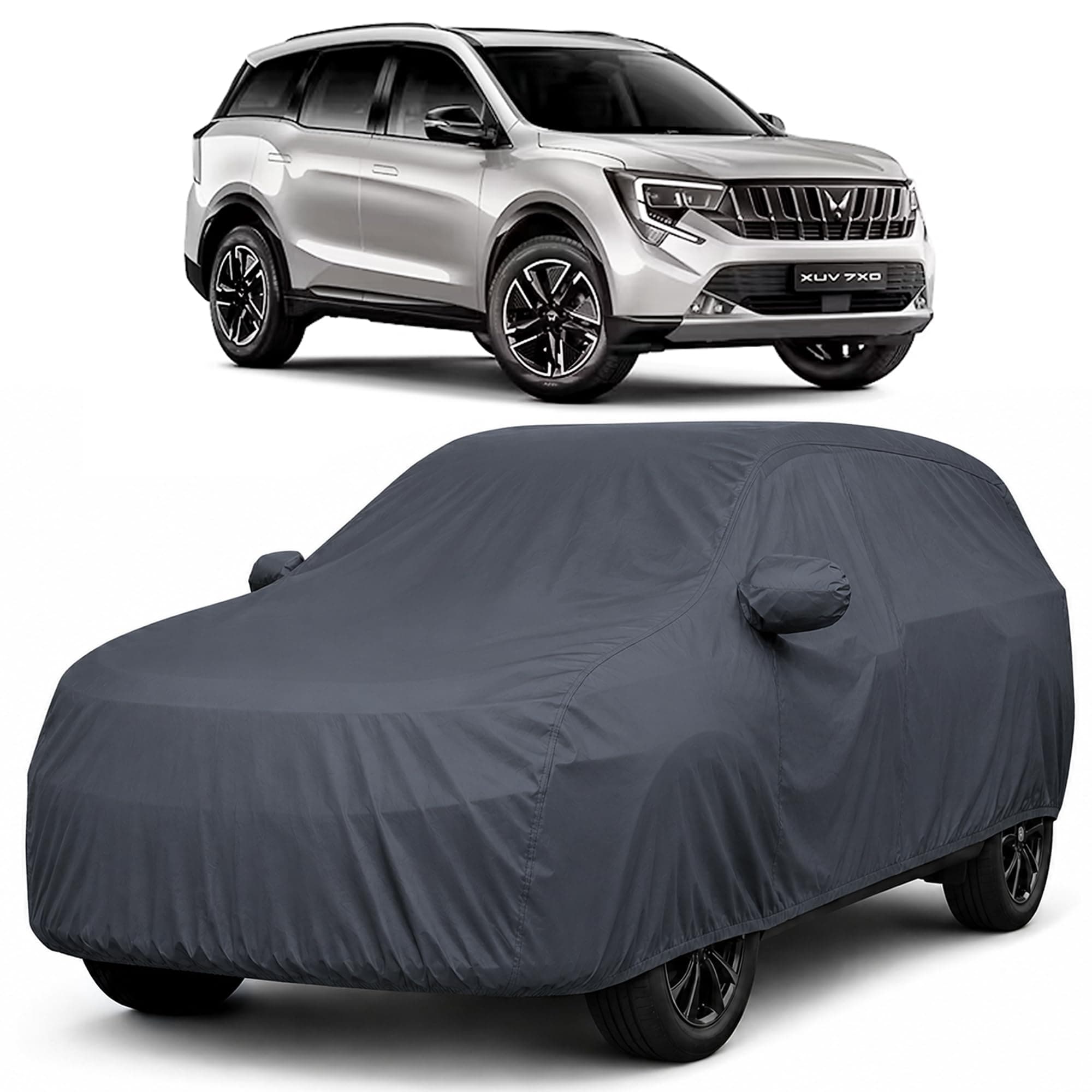 Autofact Premium Car Cover for XUV 7XO | All Weather Waterproof Full Body Car Cover | Light-Weight Triple-Stitched Outdoor Shield with UV Protection, Dustproof & Heat-Resistant