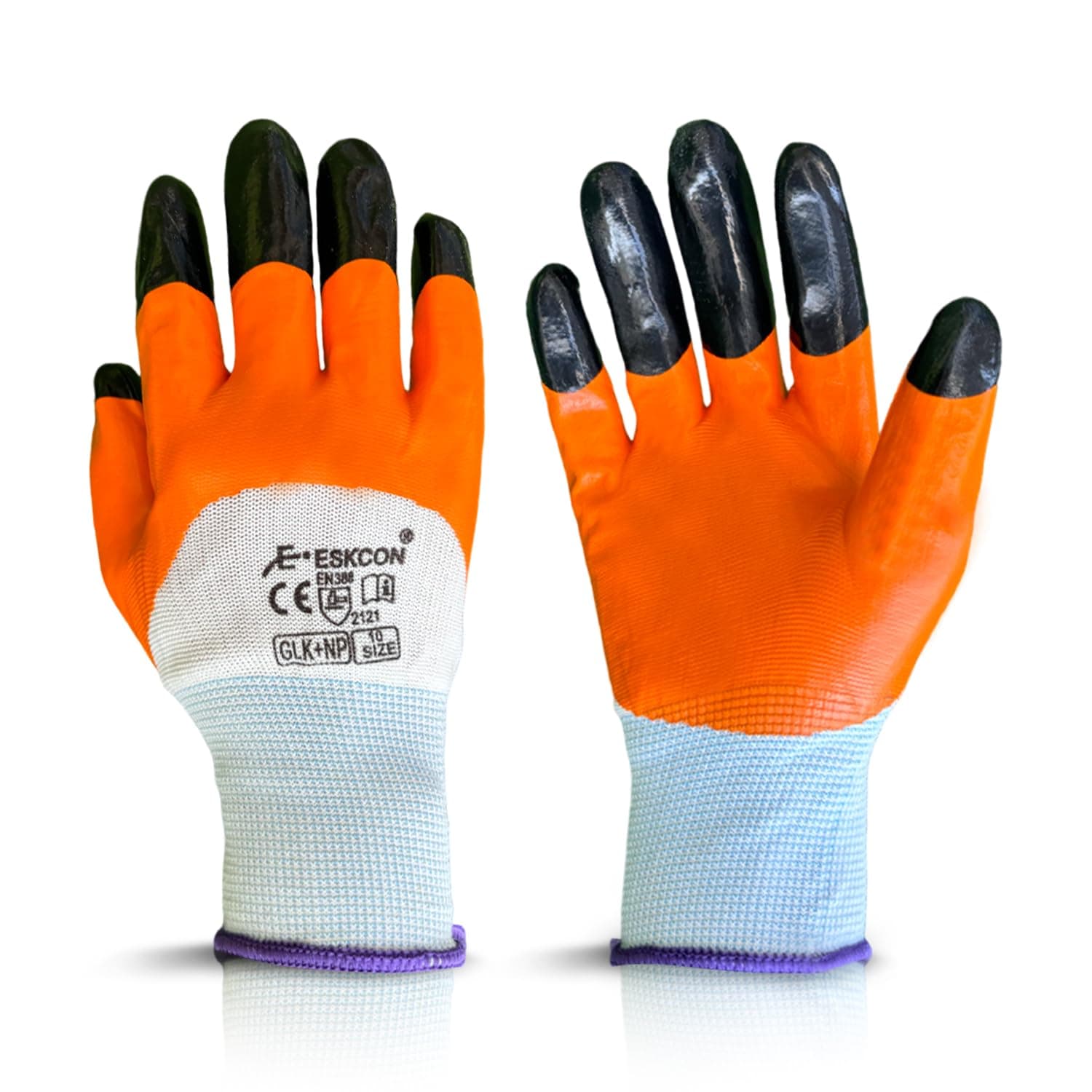 Cinagro Reusuable Garden Gloves for Gardening Work, Plant Care, Orange