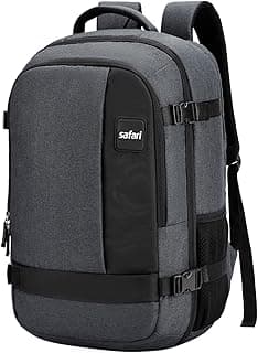 Safari 45L Expandable Overnighter Casual Hiking Travel Backpack Large size Laptop Bag for Man and Women with suitcase compartment, Ideal for Office Use, Work Trips, School, College, boys and girls