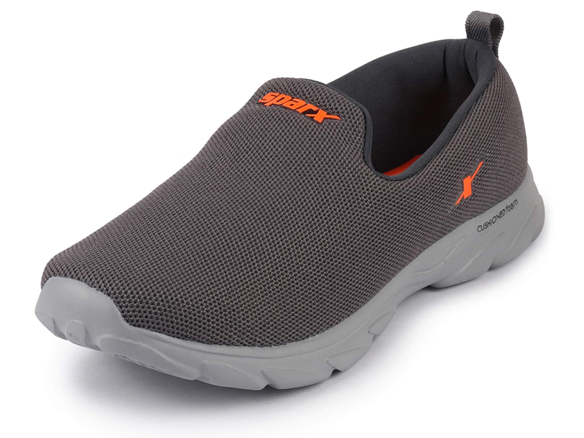 SPARX Men's Athleisure Shoes, Grey Neon Orange, 9 UK