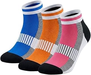 Sockscarving Feel The Comfort Men & Women's Ankle Length Sports Socks, Breathable Cotton Blend, Cushioned, Anti-Slip, Sweat-Wicking Athletic Low Cut Socks for Running, Gym & Daily Wear