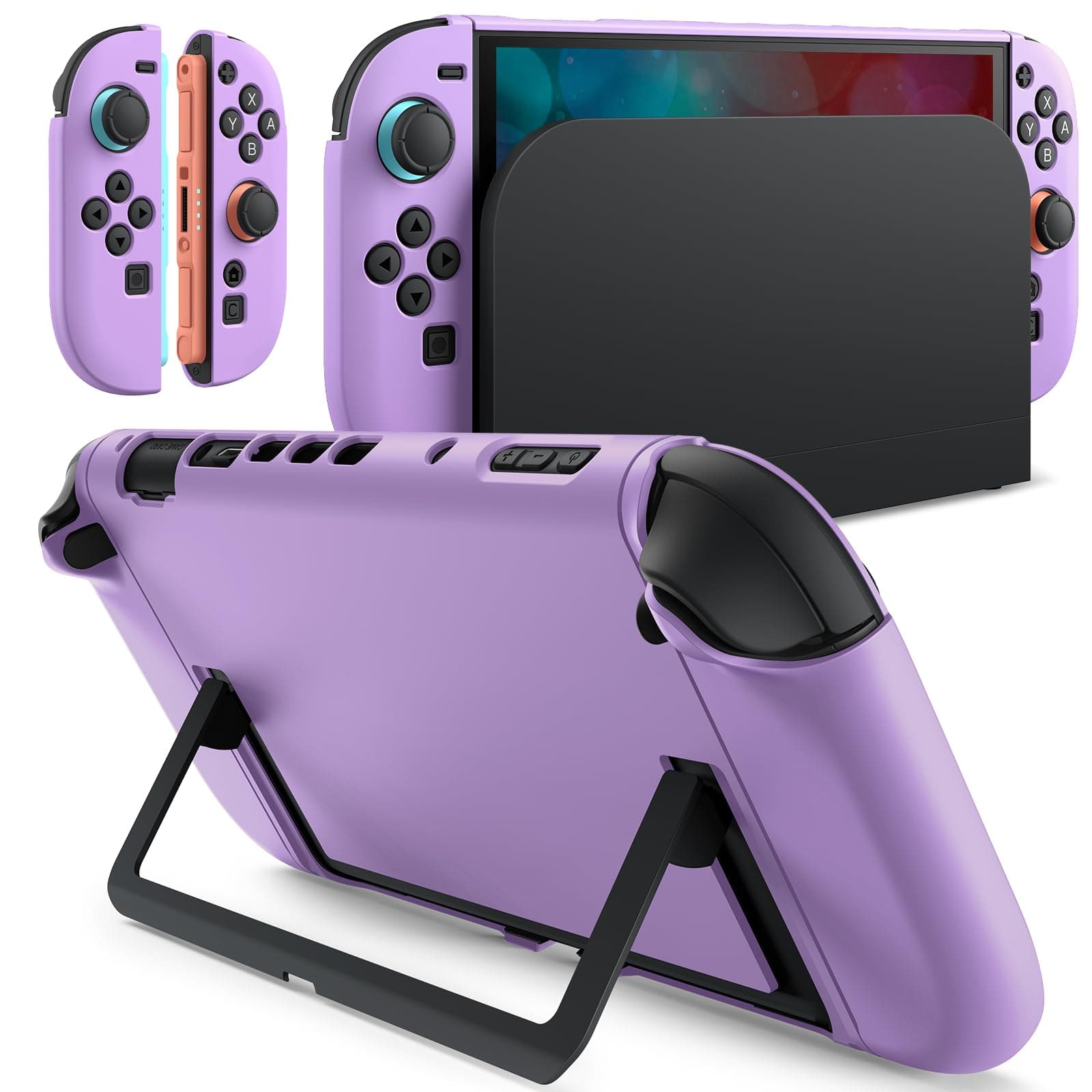 JETech Slim Dockable Case for Nintendo Switch 2, Light Purple