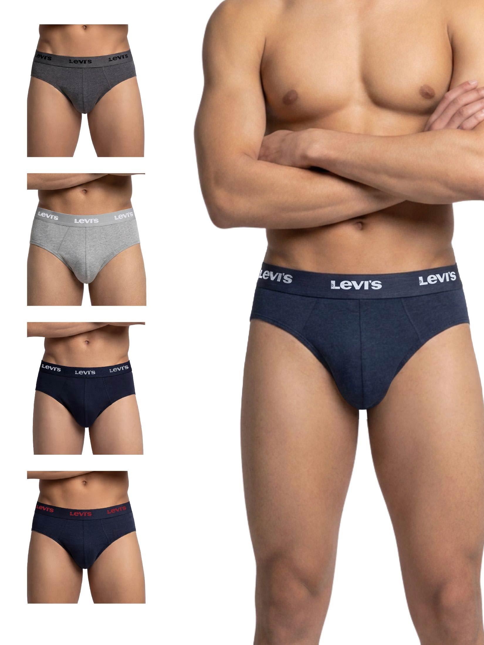 Levi's Men's Solid Briefs Asoorted Color Pack of 5 Assorted