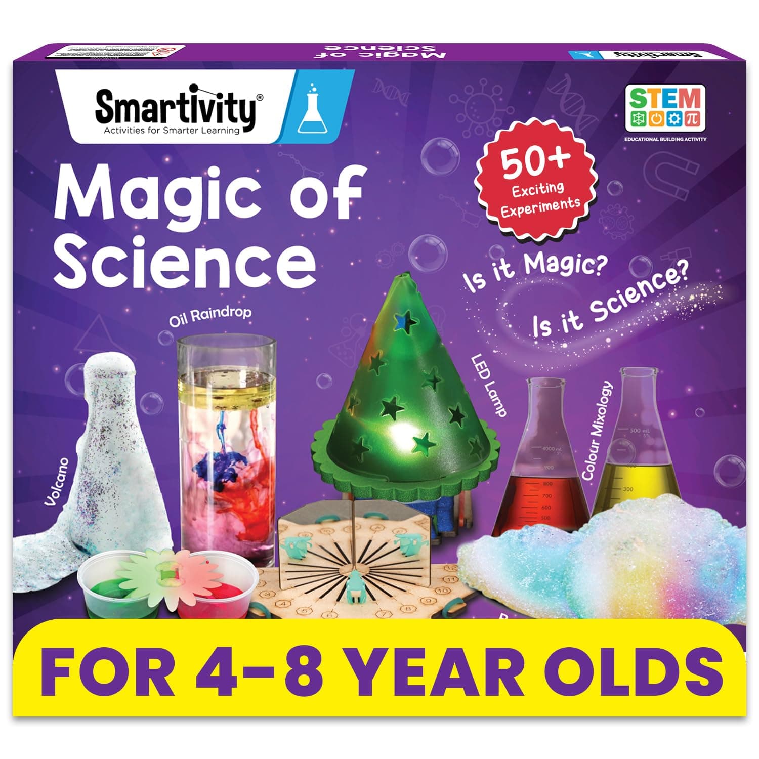Smartivity Magic Science Kit for Kids 4-8 Years, 50+ Experiments