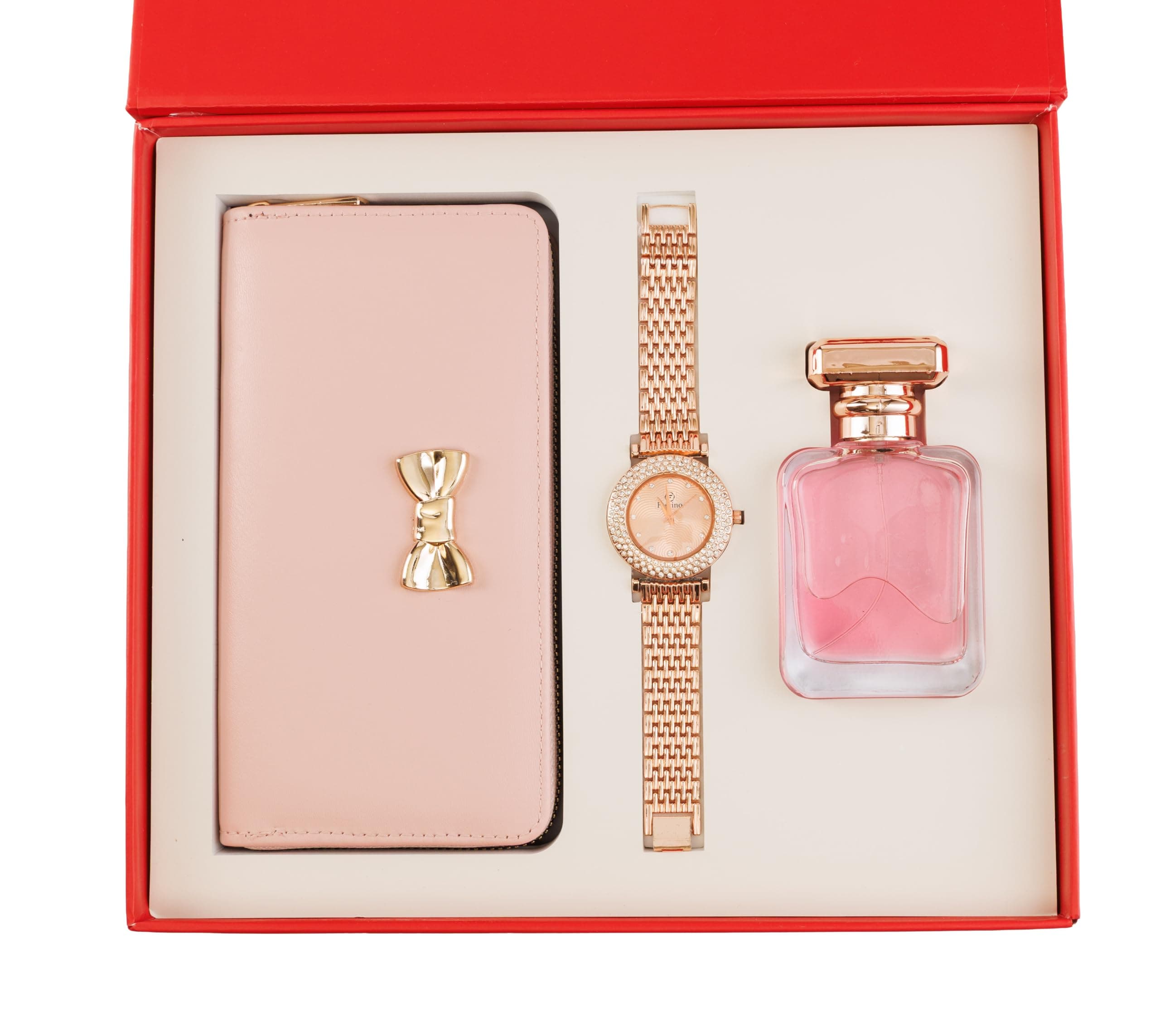 Thy Kalpavruksha Women’s hamper Gift Set Wallet, Watch, Perfume | gifts for woman | birthday gifts for women | gift for Girlfriend | gift for wife | rakshabandhan gifts for sister | Rakhi gifts for sister- Pink