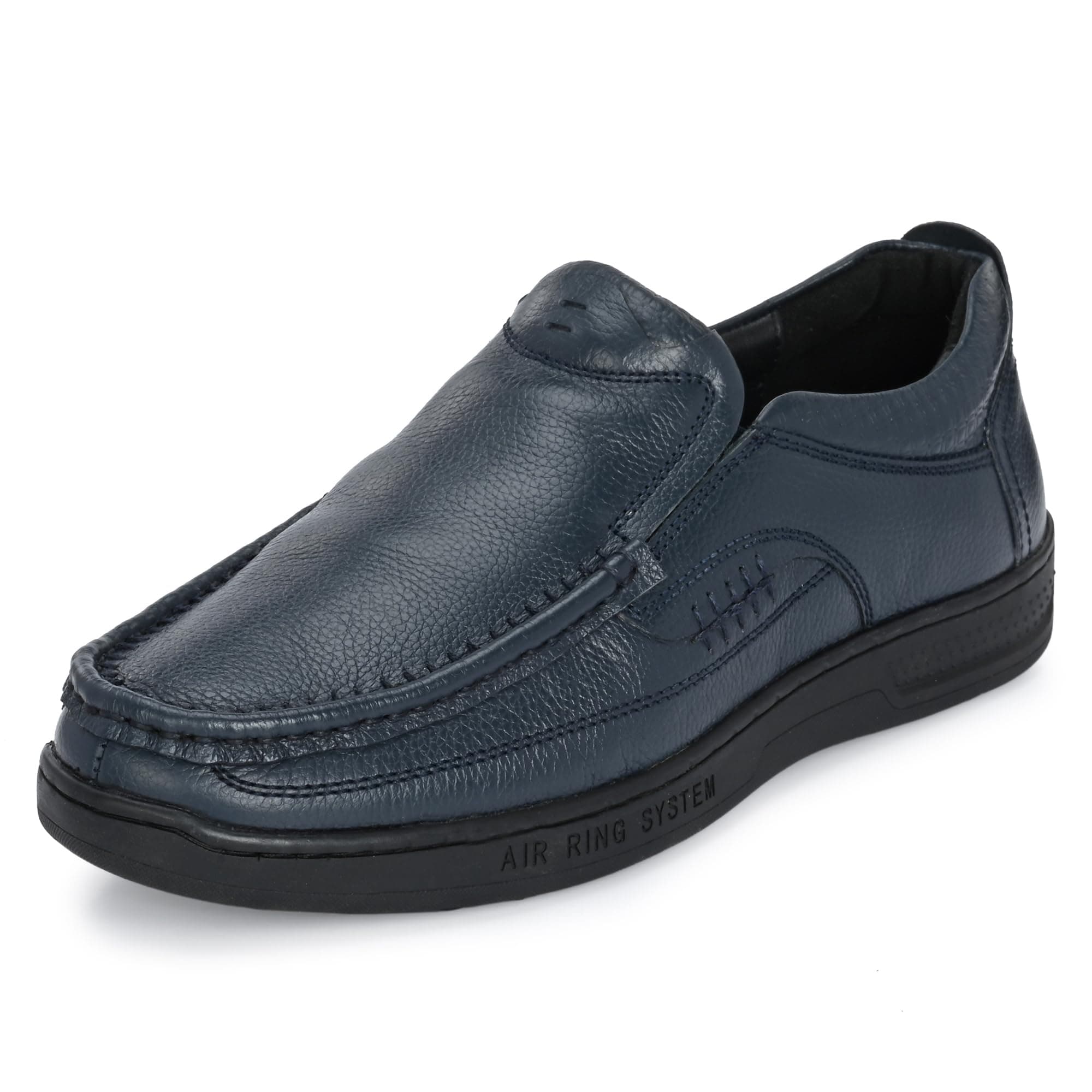 Blue Leather By Centrino Blue Slipon Formal Shoe for Mens 3943-4