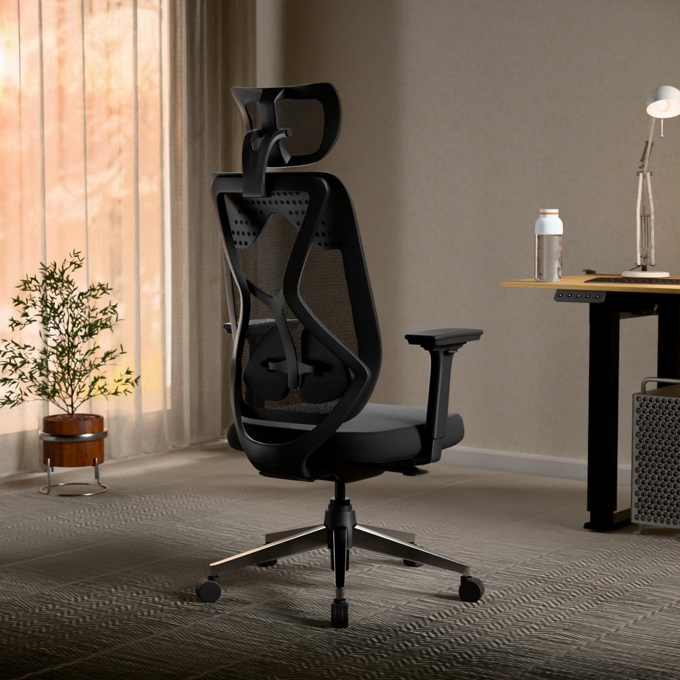 Green Soul Zodiac Superb Office Chair (2026) | Upgraded Cushioned Lumbar | Ergonomic Chair for Office Work with in-Built Seat Slider | 5 Year Warranty (Black)