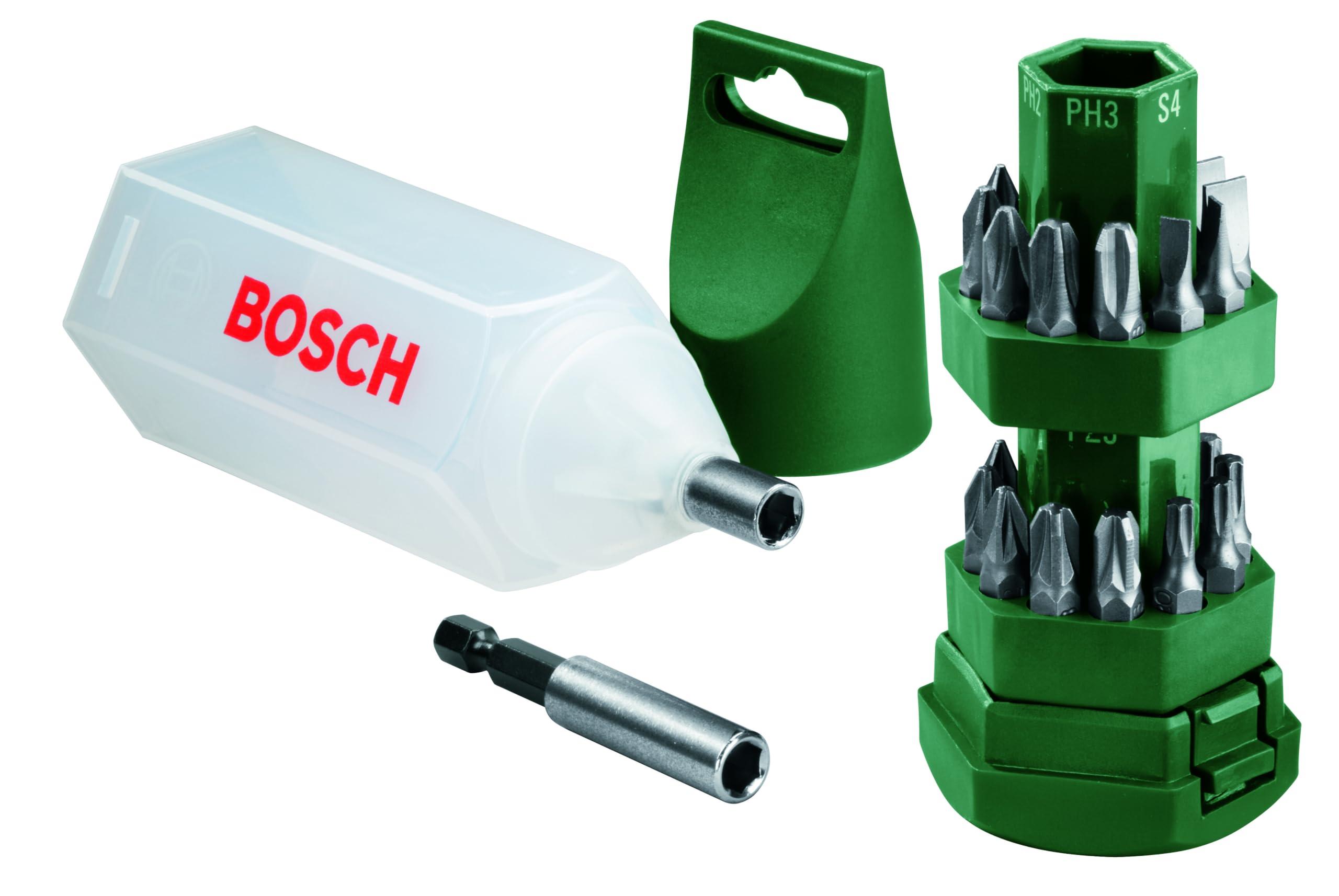 Bosch 25-Piece Screwdriver Bits Set With 1 Universal Holder